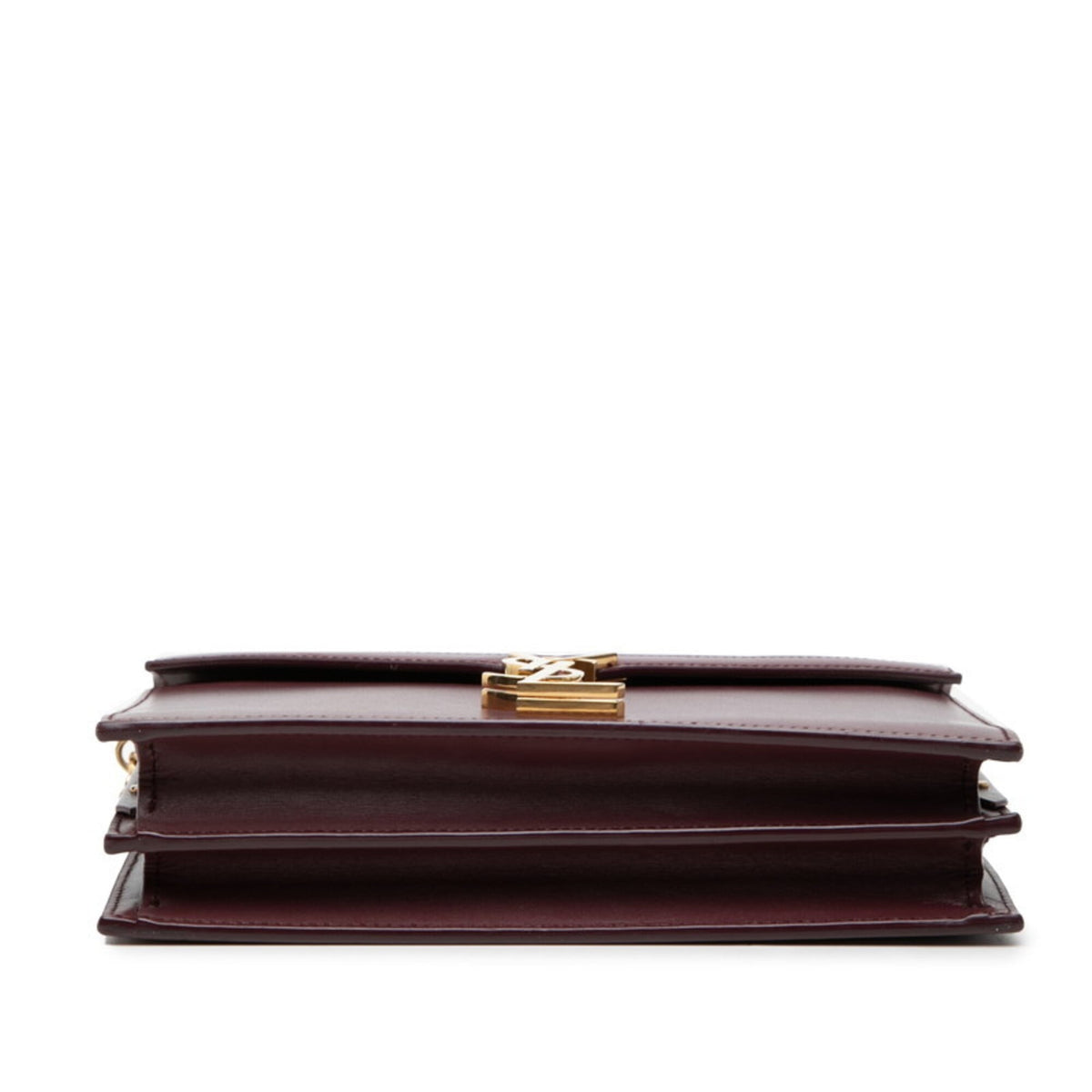 Saint Laurent Bordeaux Leather Shoulder Bag (Pre-Owned)