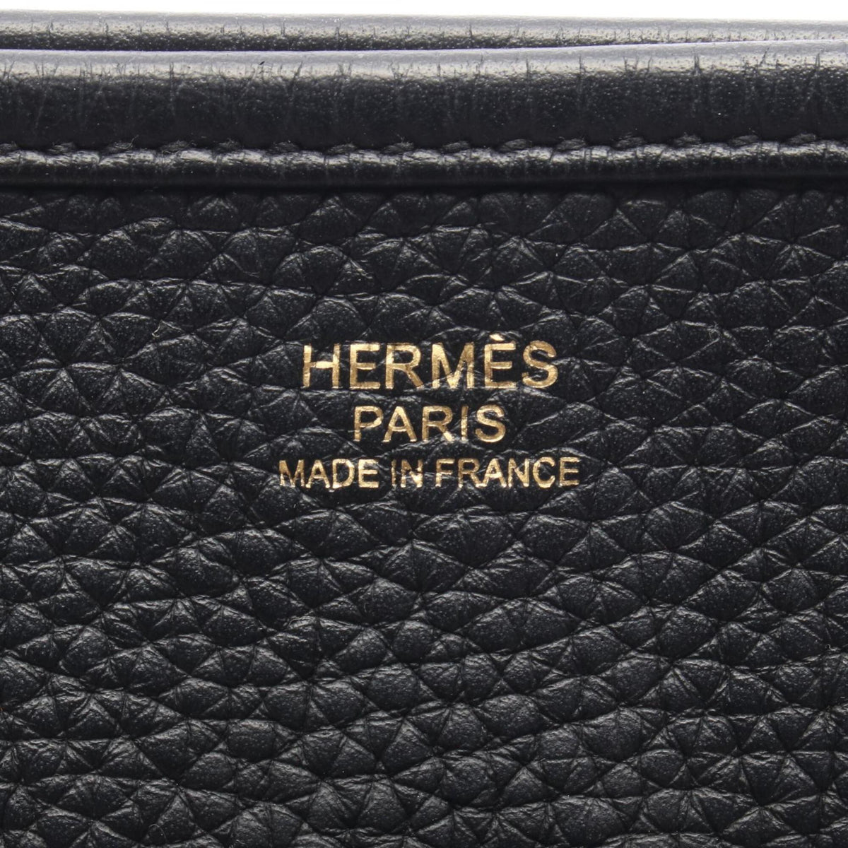 Hermes Black Taurillon Clemence Leather Handbag Shoulder Bag (Pre-Owned)