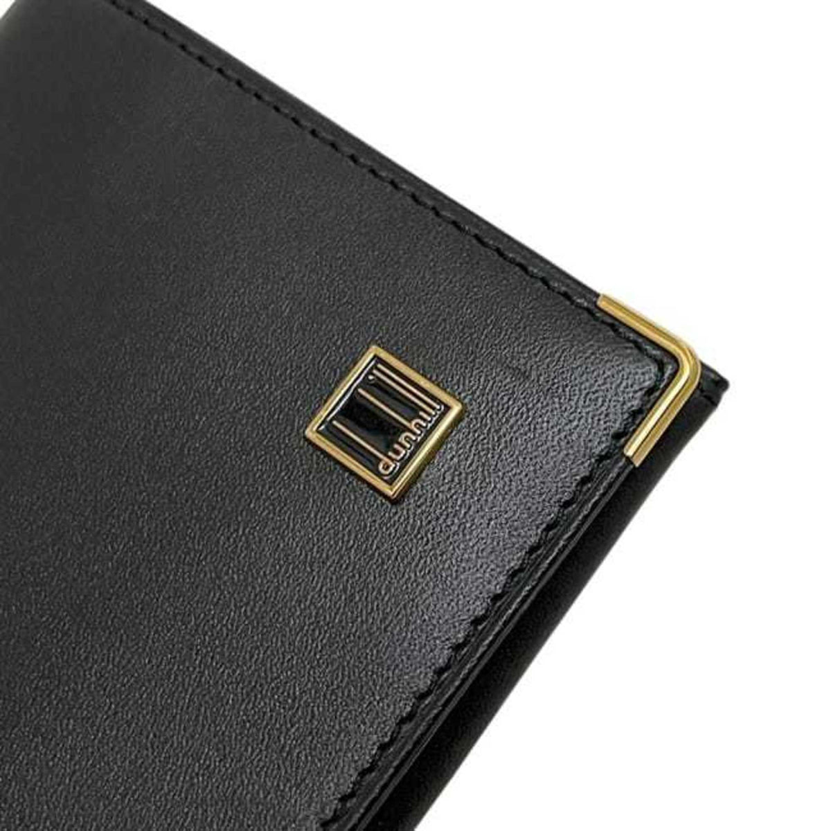 Dunhill Black Leather Long Wallet (Bi-Fold) (Pre-Owned)