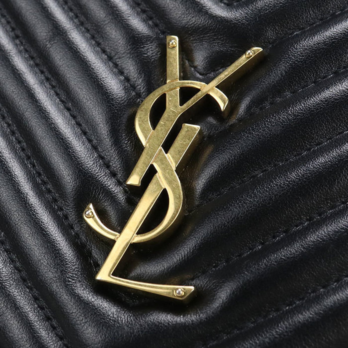Saint Laurent Black Leather Shoulder Bag (Pre-Owned)