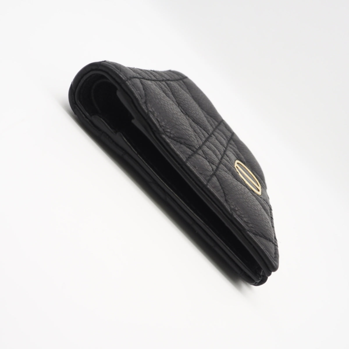 Christian Dior Black Leather Wallet (Bi-Fold) (Pre-Owned)