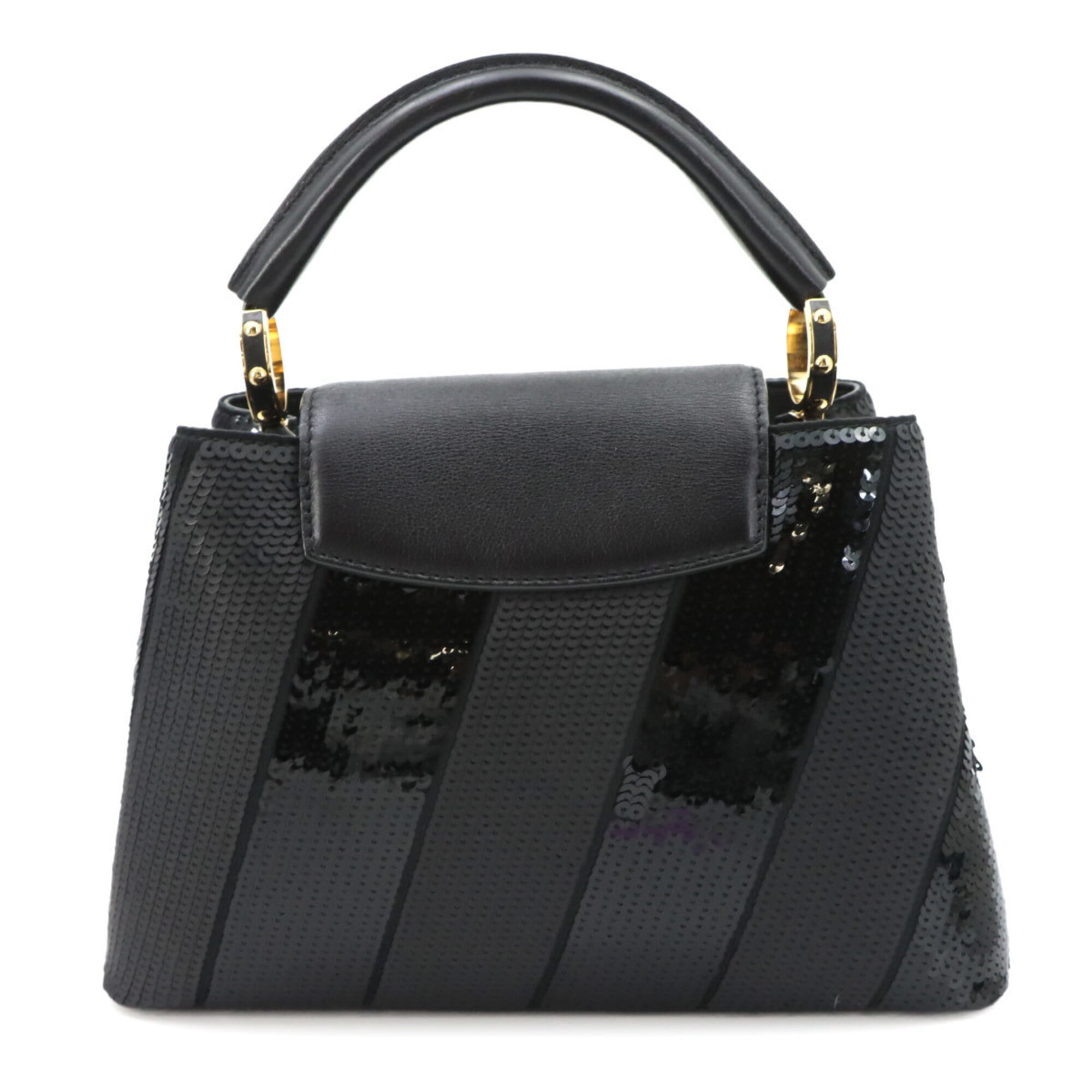 Louis Vuitton Black Spangles Leather Handbag (Pre-Owned)