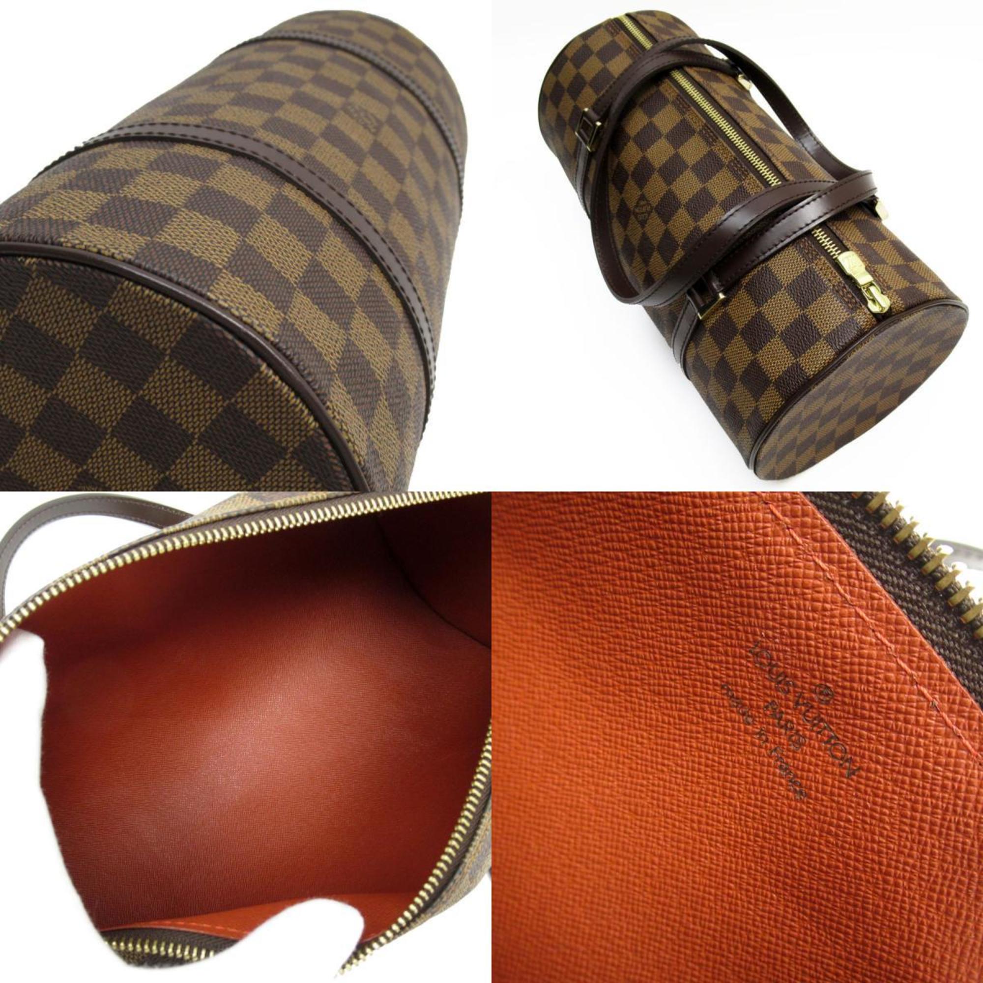 Louis Vuitton Brown Ebene Damier Canvas Handbag Pouch (Pre-Owned)