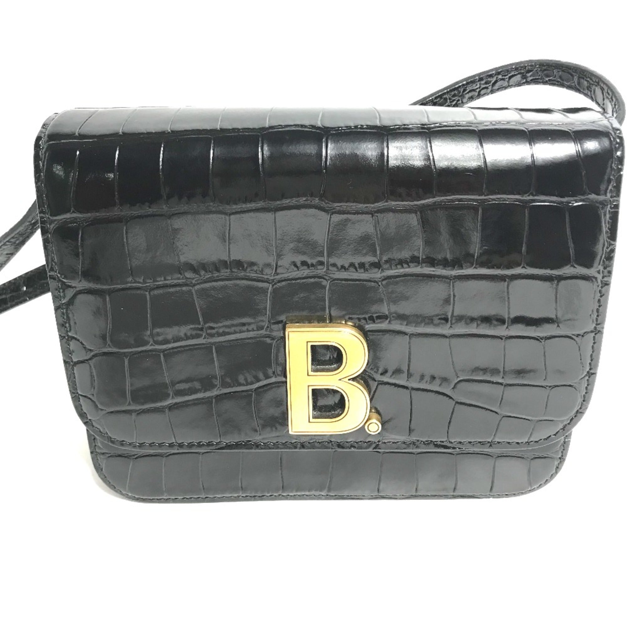 Balenciaga Black Leather Shoulder Bag (Pre-Owned)