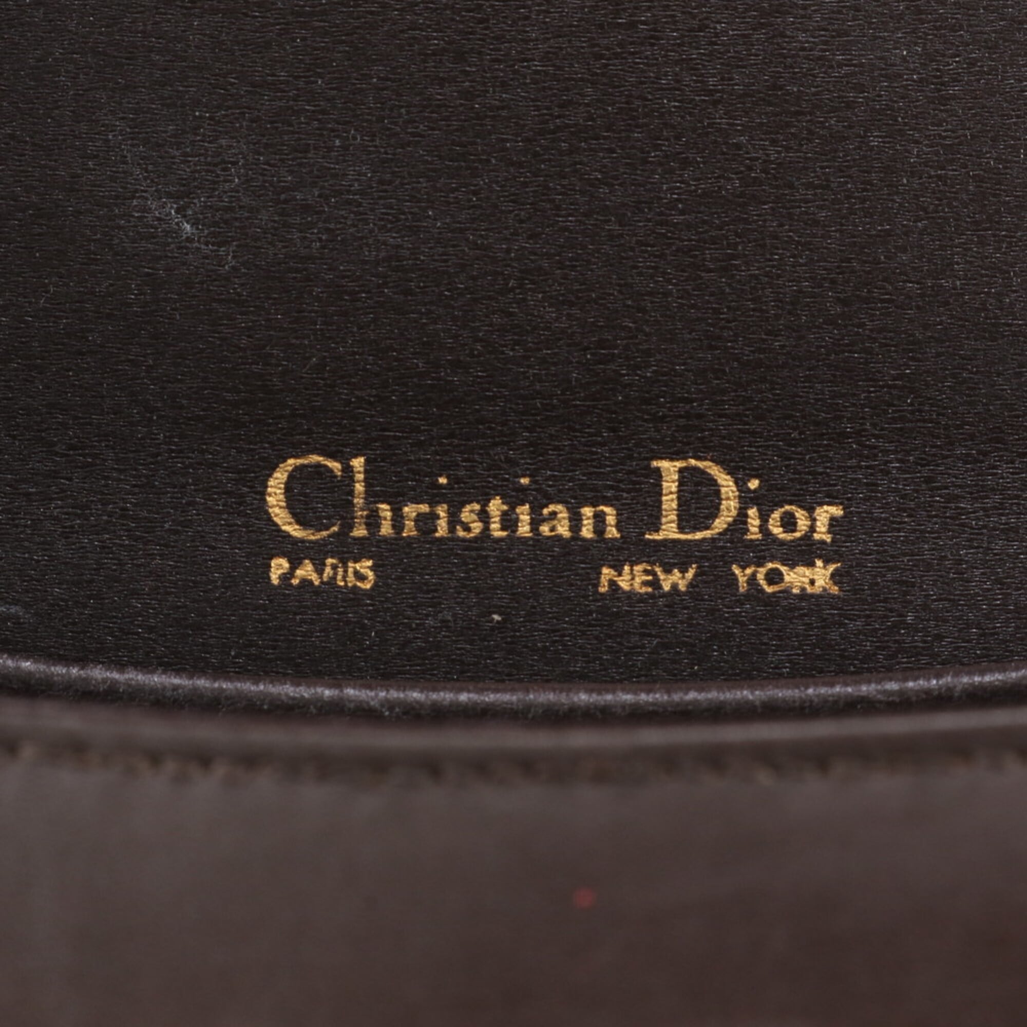 Christian Dior Brown Leather Shoulder Bag Tote Bag (Pre-Owned)