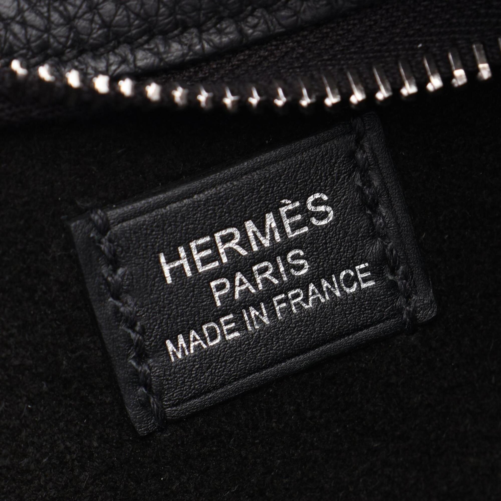 Hermes Black Togo Leather Leather Swift Leather Handbag Shoulder Bag (Pre-Owned)