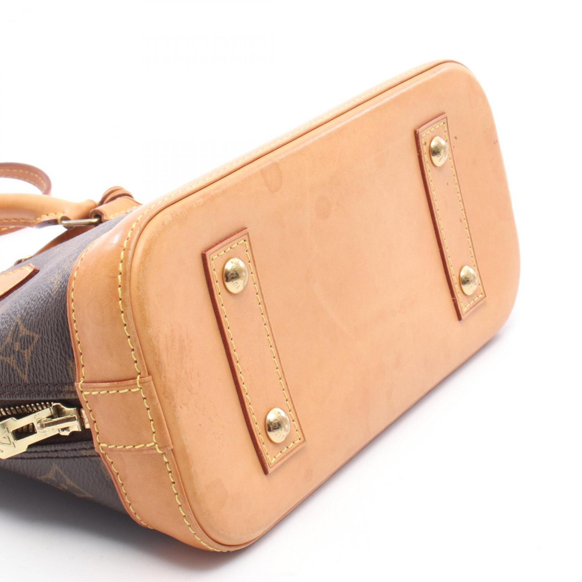Louis Vuitton Brown Coated Canvas Pvc Monogram Leather Handbag (Pre-Owned)