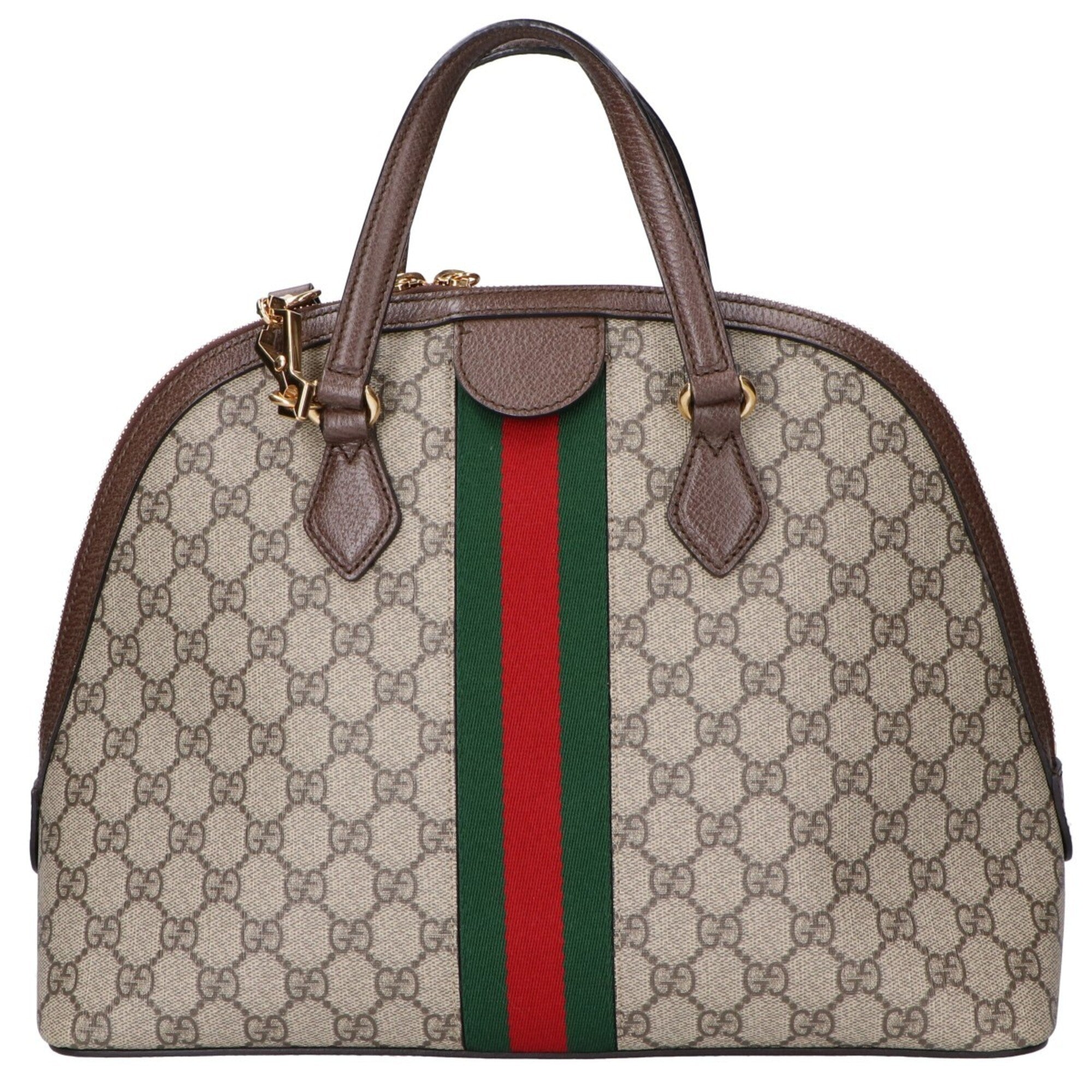 Gucci Dark Brown Pvc Handbag Shoulder Bag (Pre-Owned)