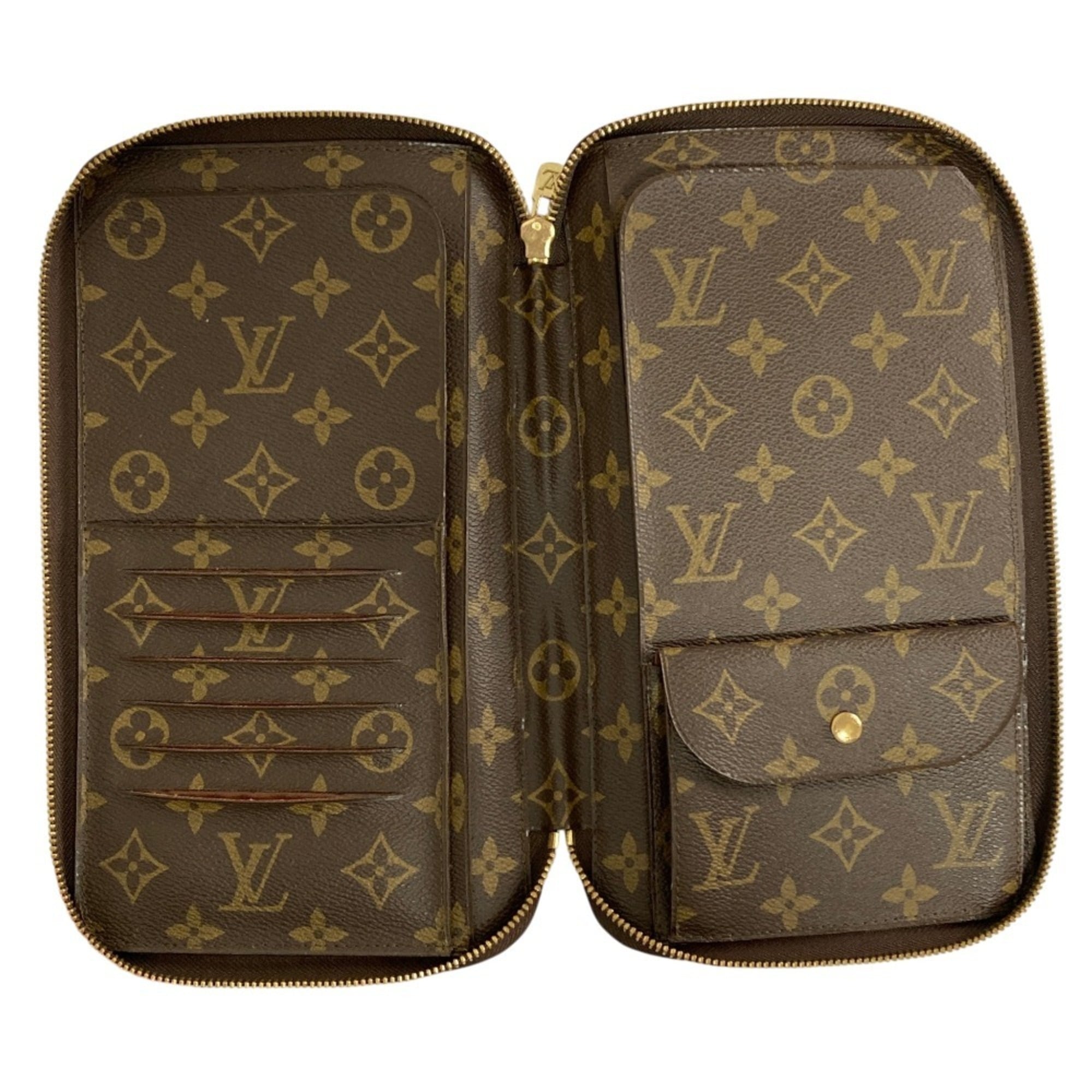 Louis Vuitton Brown Monogram Clutch Bag (Pre-Owned)