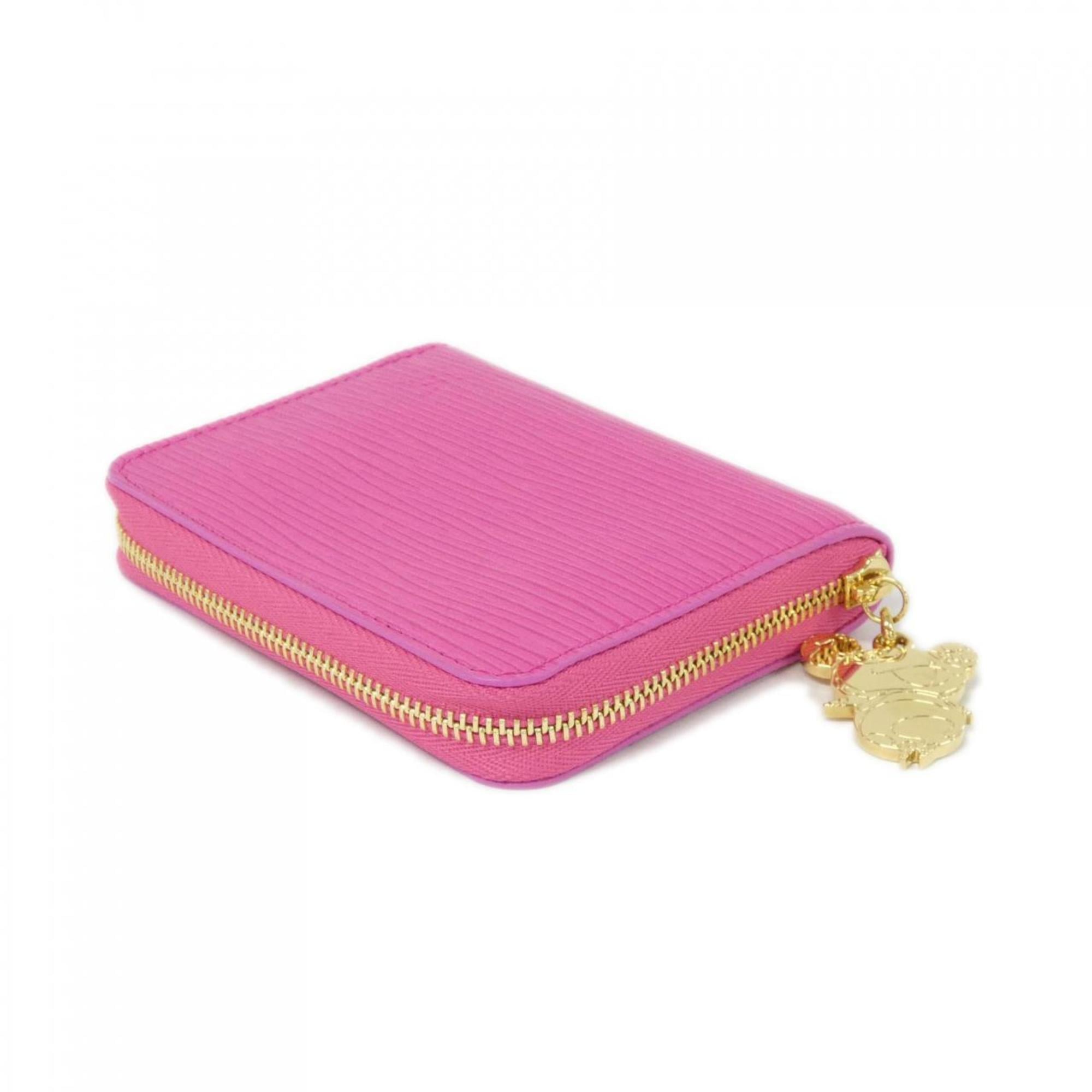 Louis Vuitton Pink Leather Coin Purse/Coin Case (Pre-Owned)