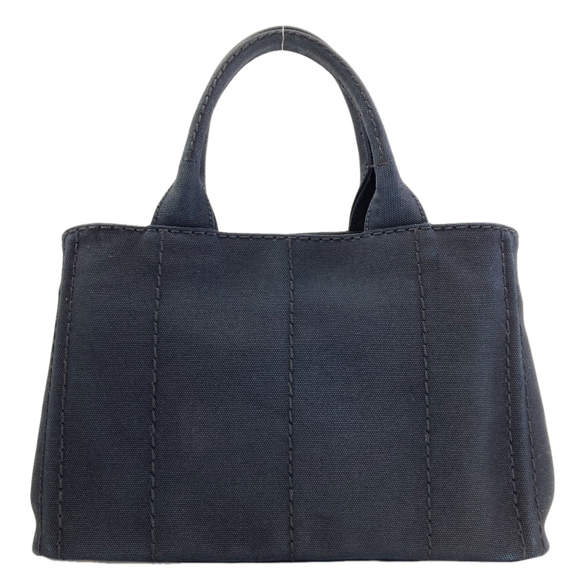 Prada Black Canvas Handbag (Pre-Owned)