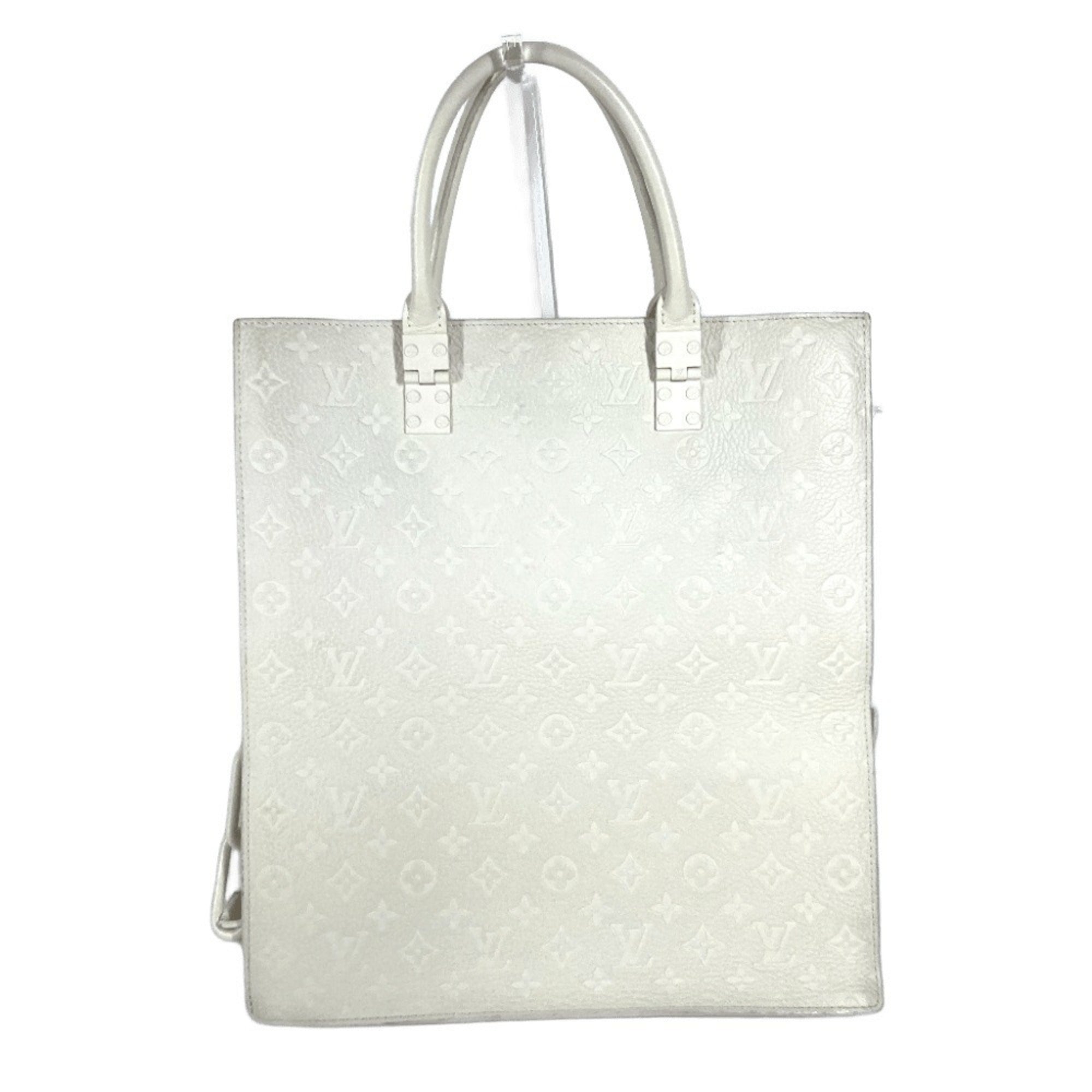 Louis Vuitton White Handbag Shoulder Bag Tote Bag (Pre-Owned)