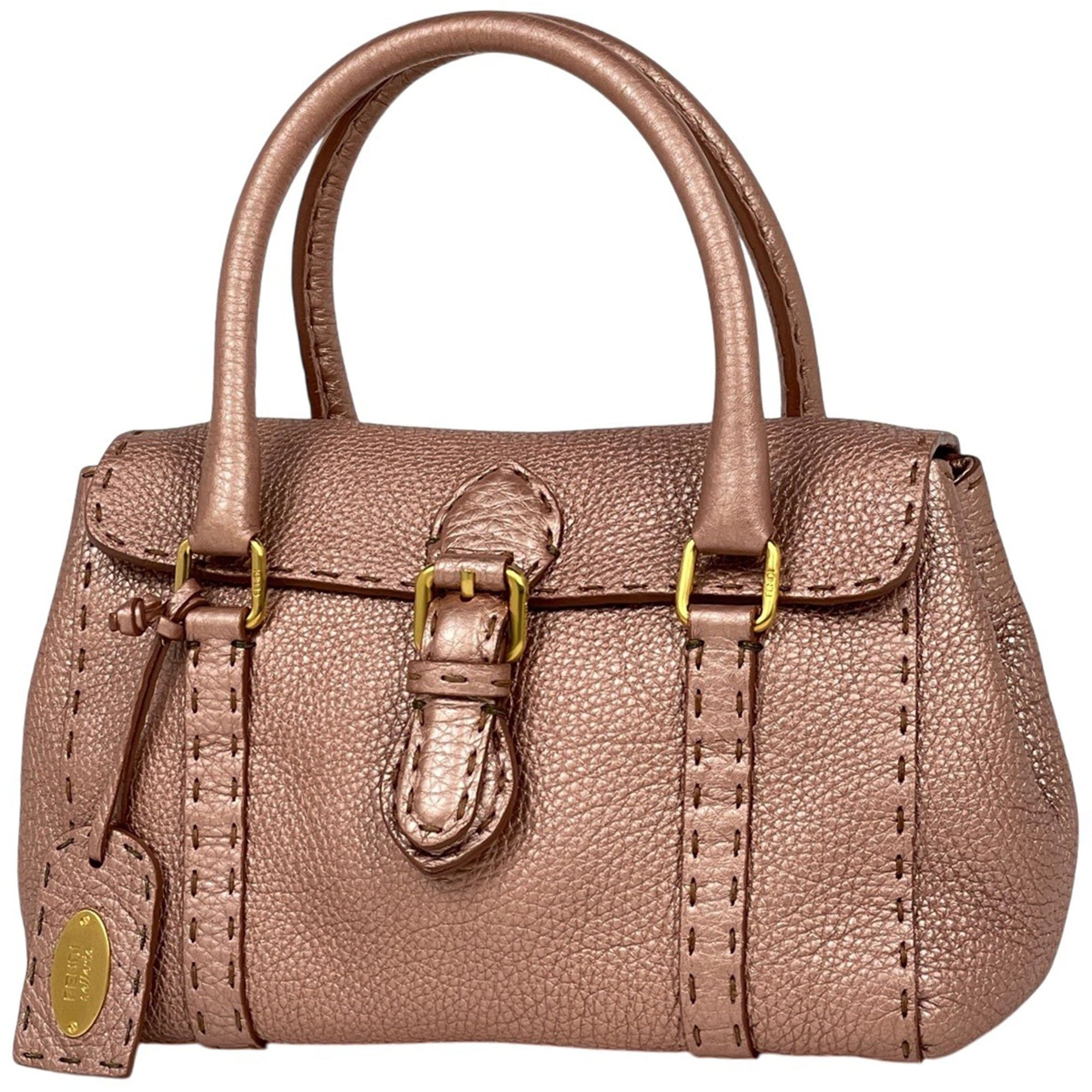 Fendi Pink Leather Handbag (Pre-Owned)