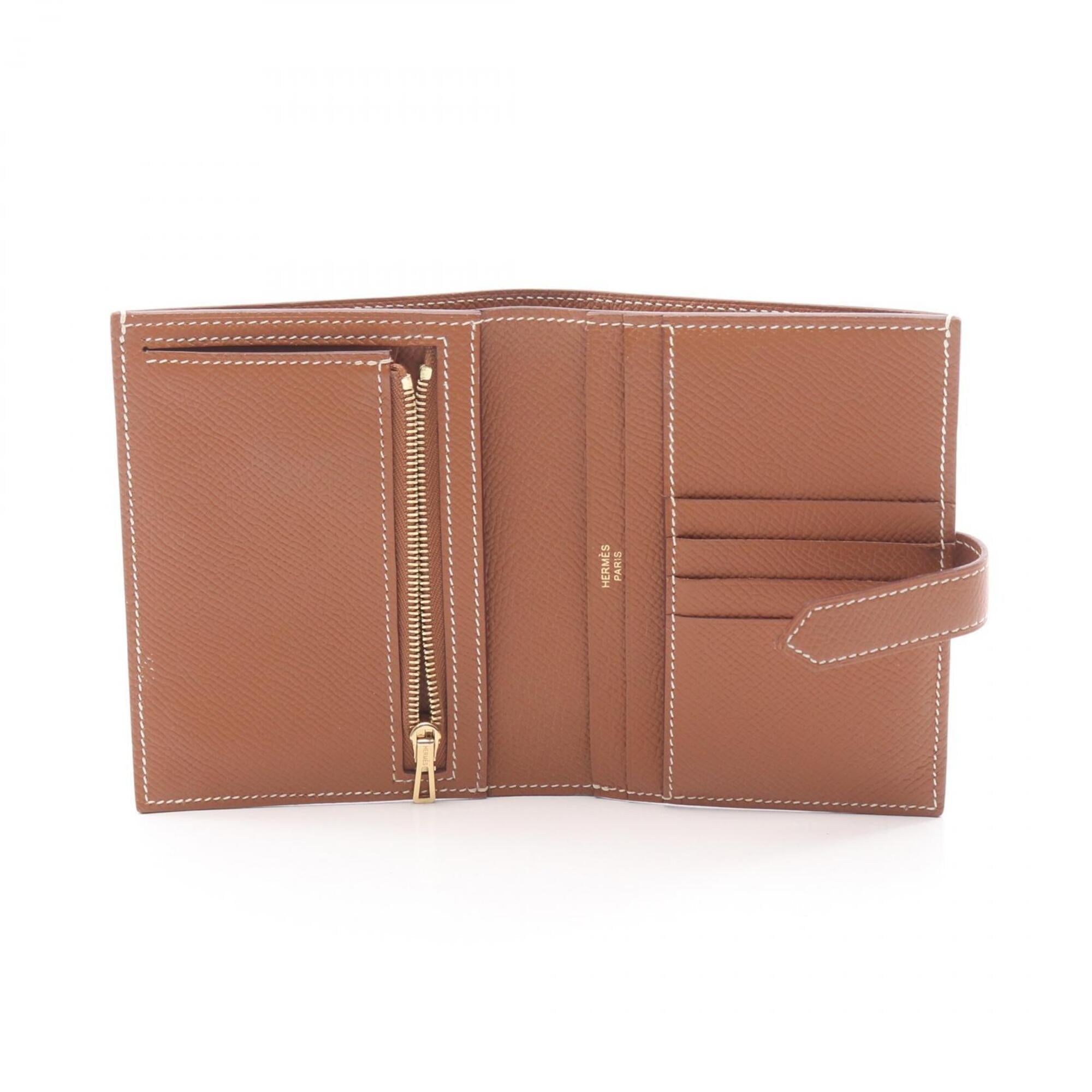 Hermes Brown Epsom Leather Wallet (Bi-Fold) (Pre-Owned)