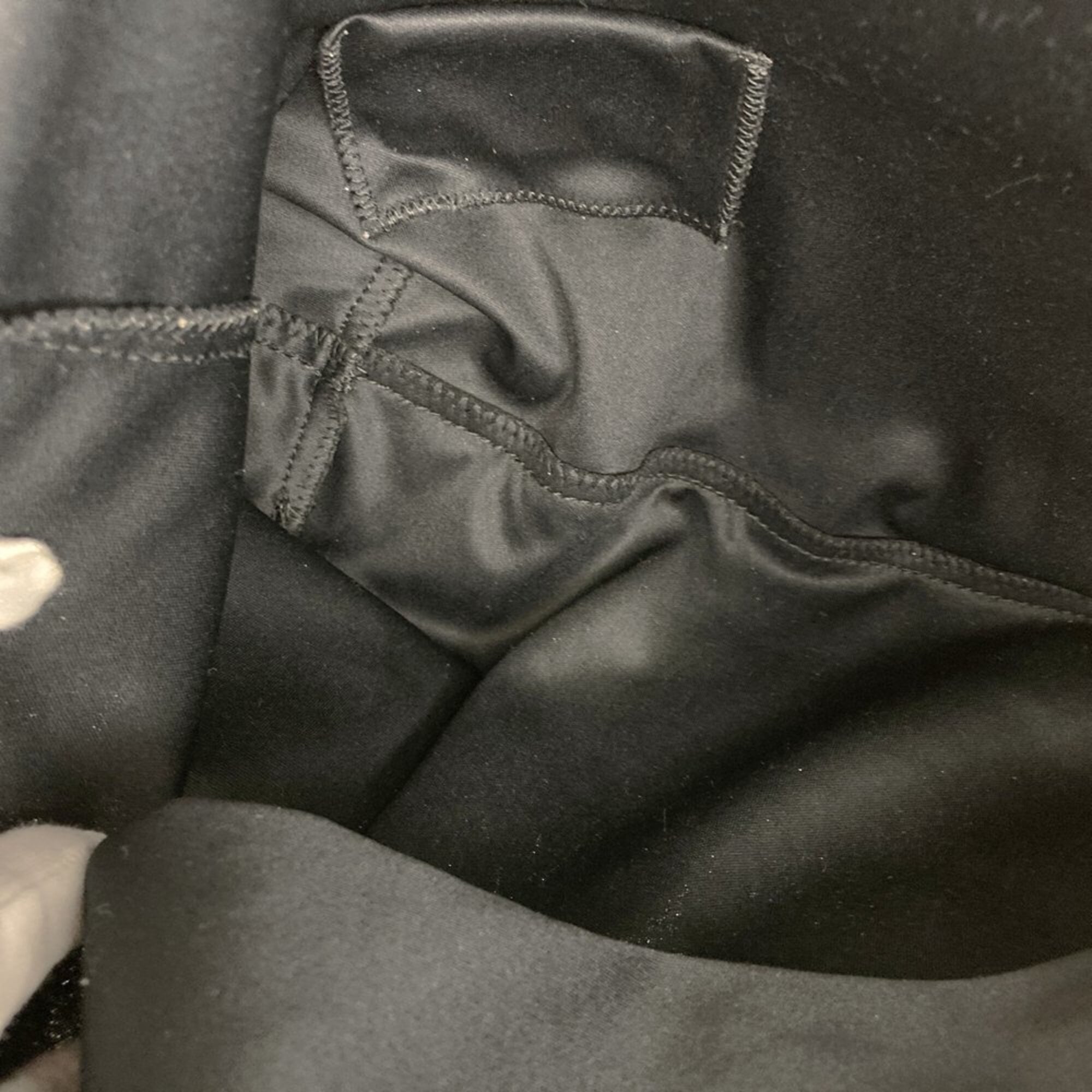 Fendi Black Cotton Leather Tote Bag (Pre-Owned)