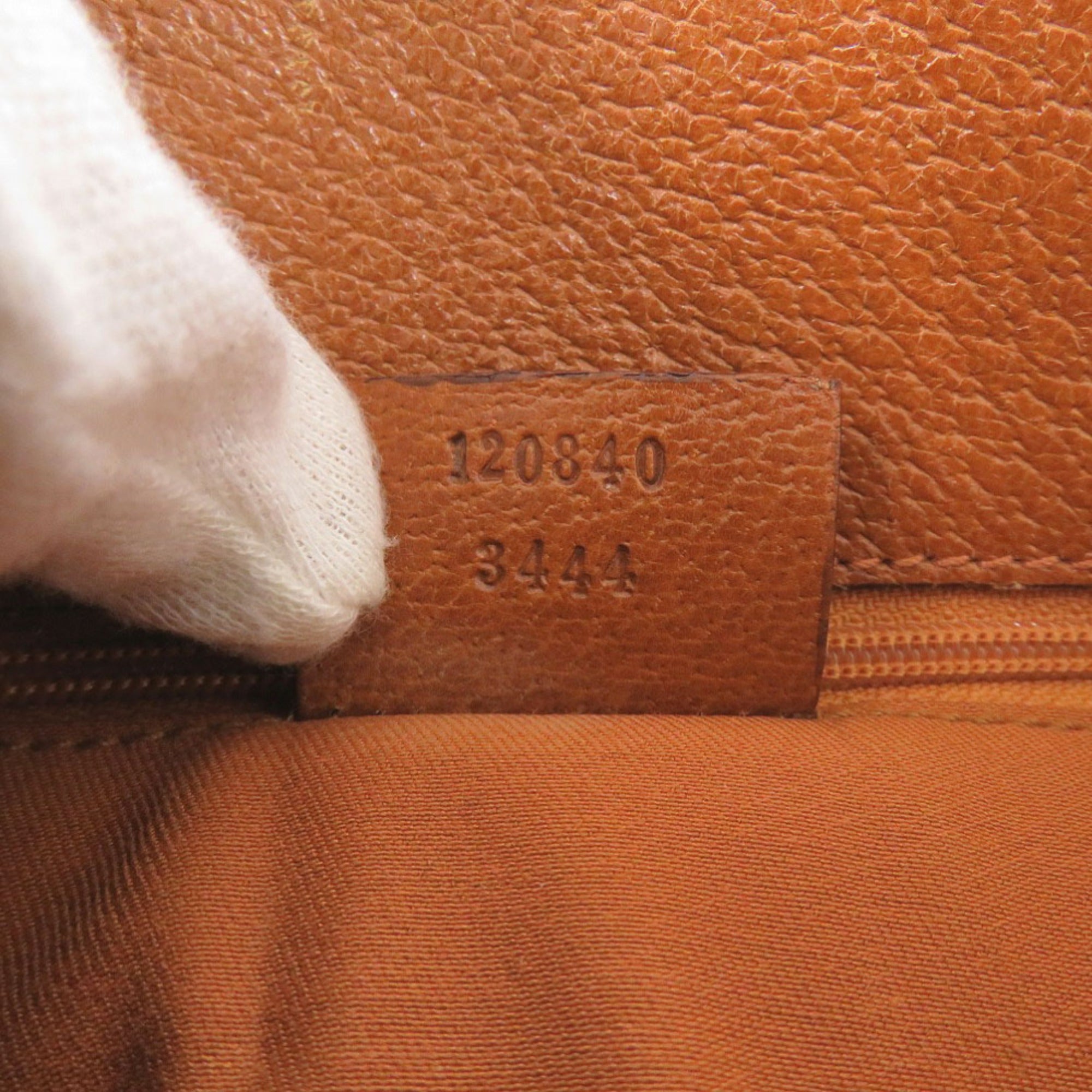 Gucci Gg Canvas Beige Gg Canvas Leather Tote Bag (Pre-Owned)