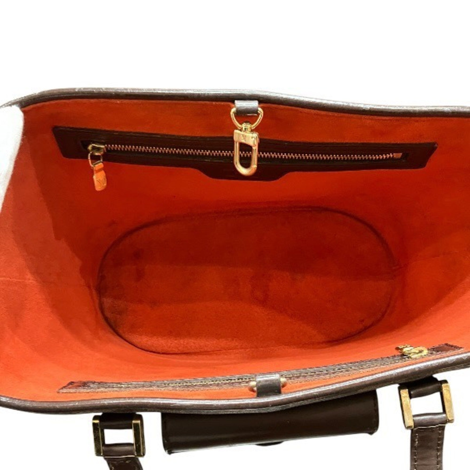 Louis Vuitton Brown Handbag Tote Bag (Pre-Owned)