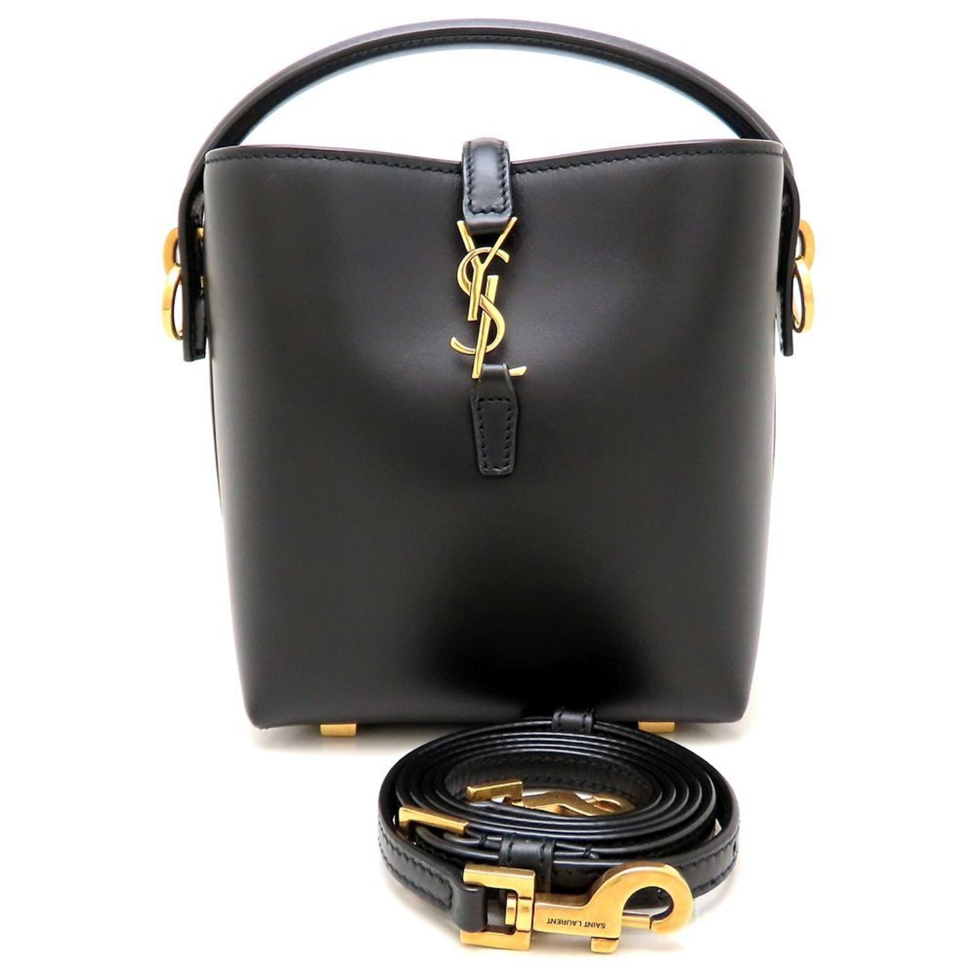 Yves Saint Laurent Black Leather Shoulder Bag (Pre-Owned)