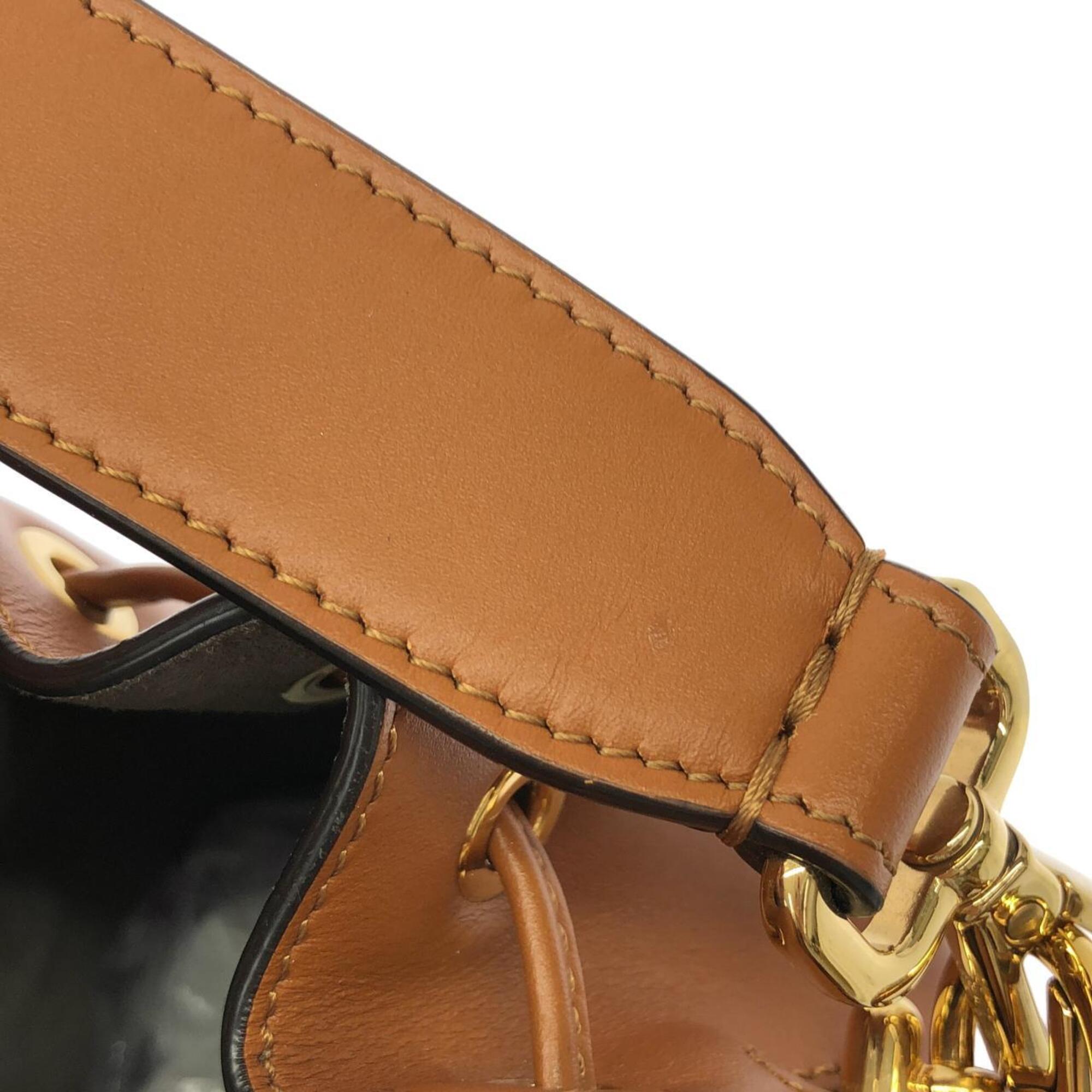 Fendi Brown Leather Handbag (Pre-Owned)