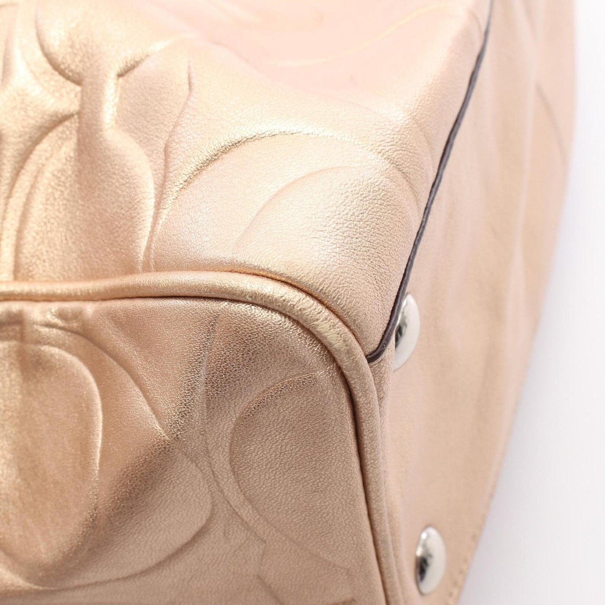 Coach Gold Leather Handbag (Pre-Owned)