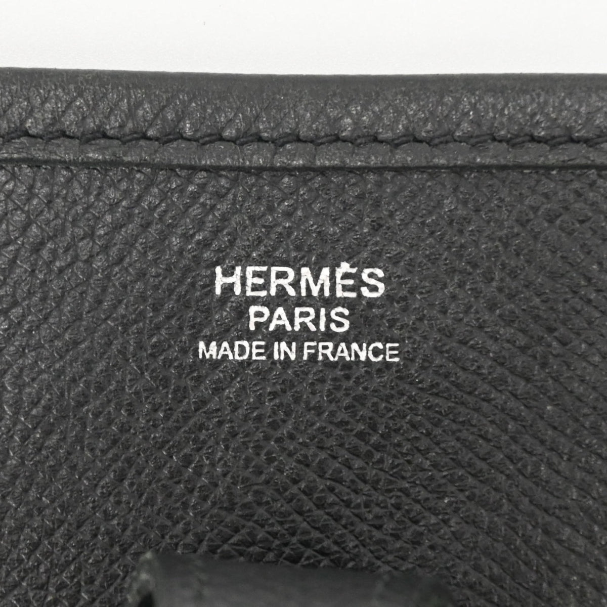 Hermes Evelyne Black Epsom Leather Shoulder Bag (Pre-Owned)