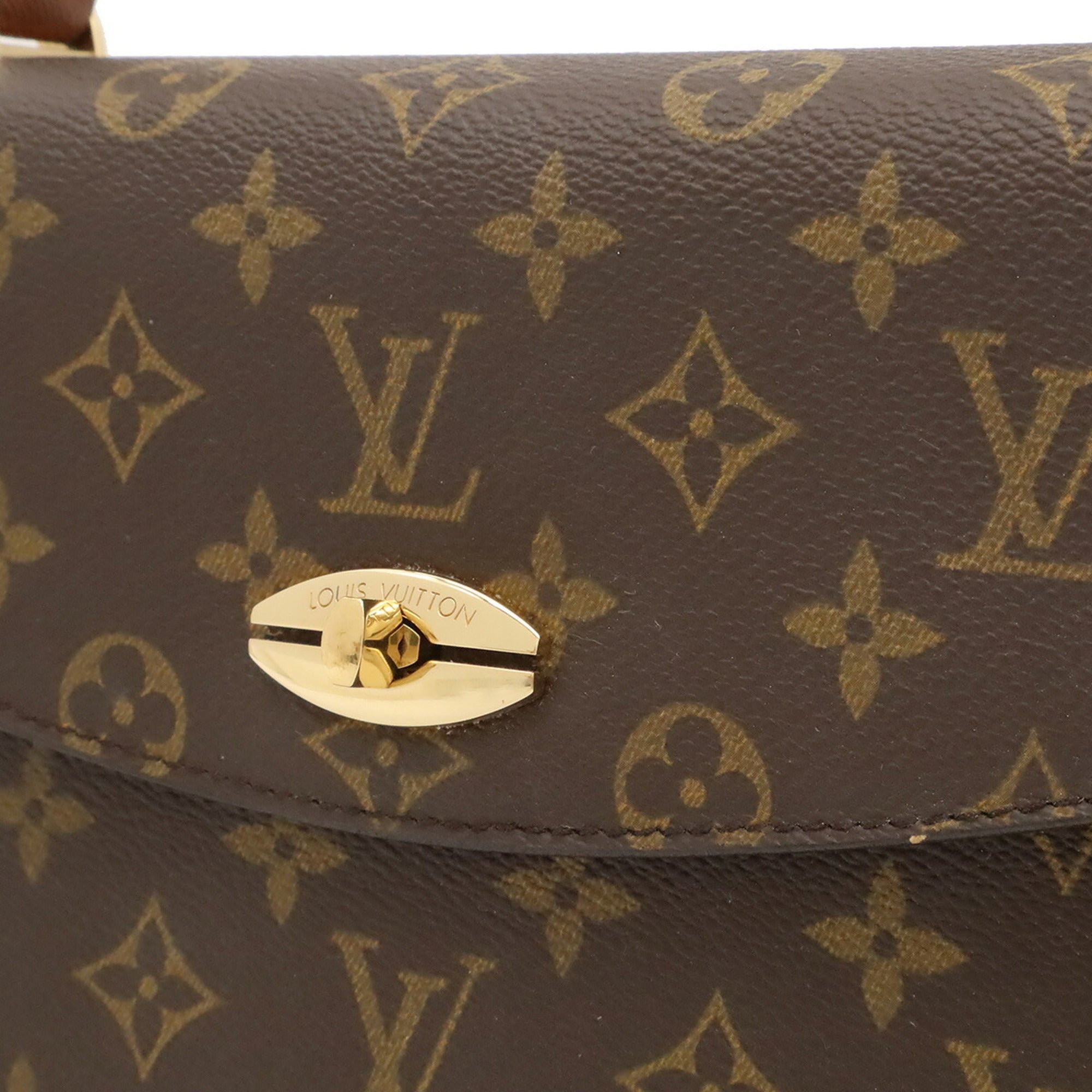 Louis Vuitton Brown Monogram Canvas Handbag (Pre-Owned)