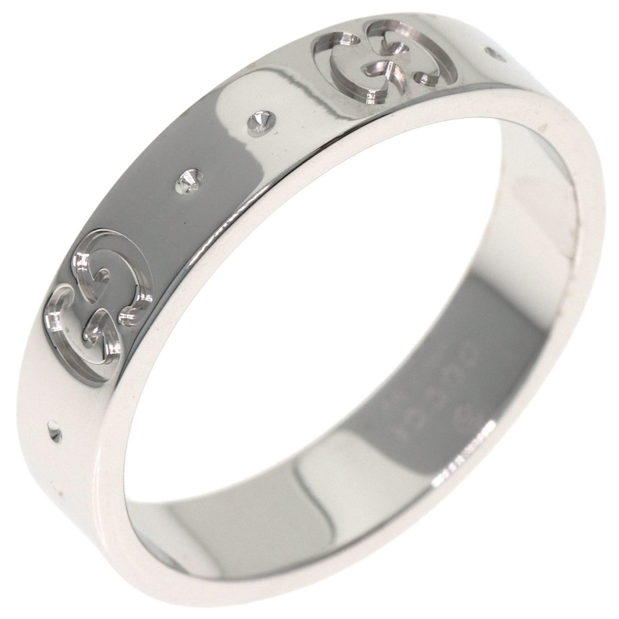Gucci Icon White Gold (18K) Band Ring (Pre-Owned)