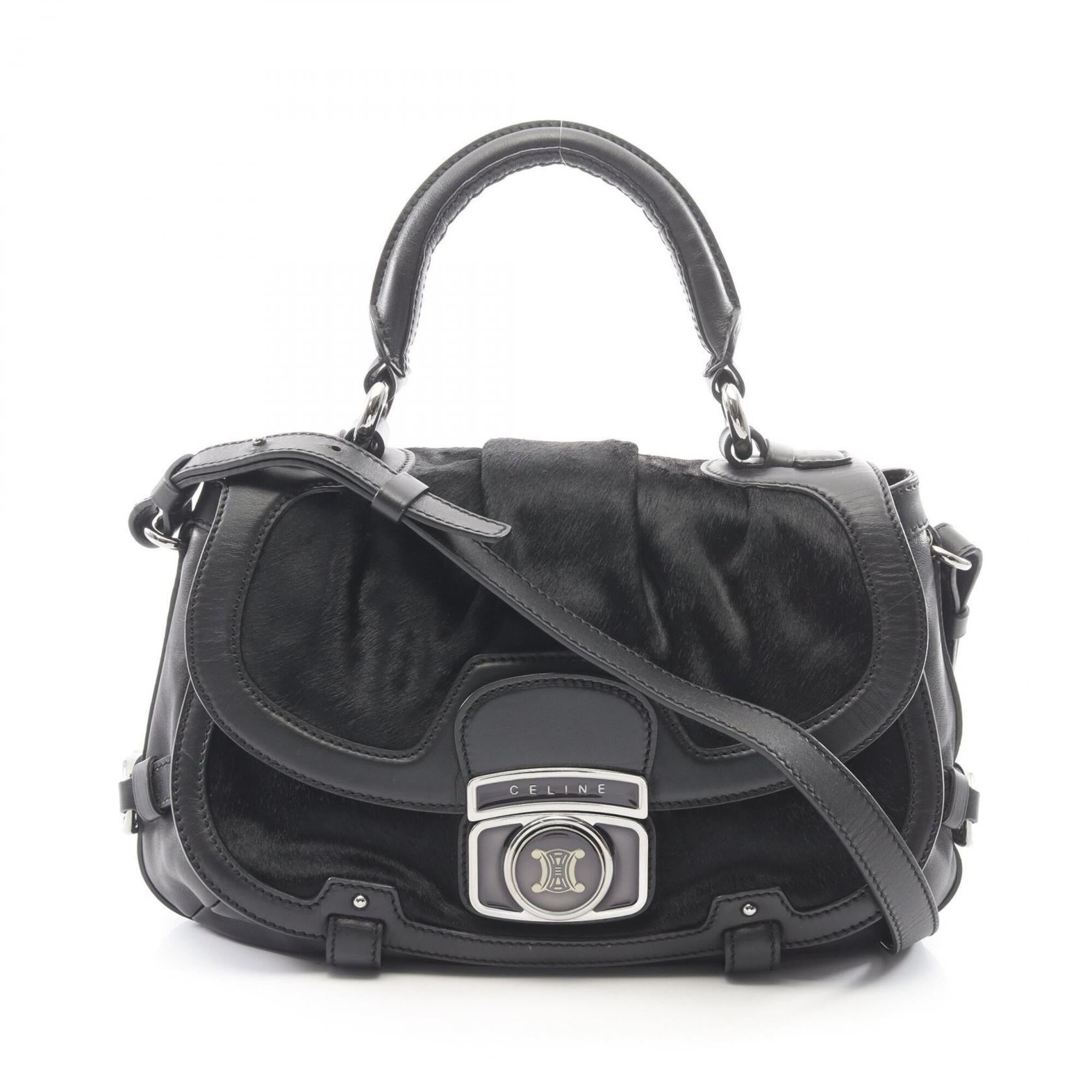 Celine Black Leather Handbag (Pre-Owned)