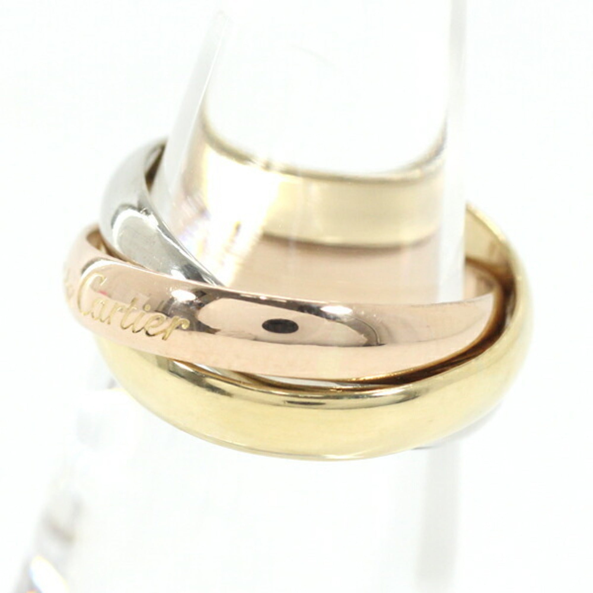 Cartier Pink Gold White Gold Yellow Gold Yellow Gold (18K) Pink Gold (18K) White Gold (18K) Band Ring (Pre-Owned)