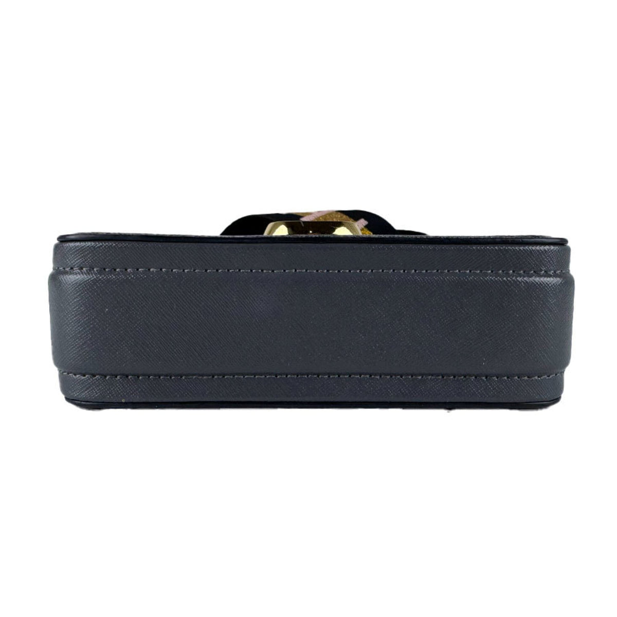 Marc Jacobs Black Gray Ivory Coated Canvas Shoulder Bag (Pre-Owned)