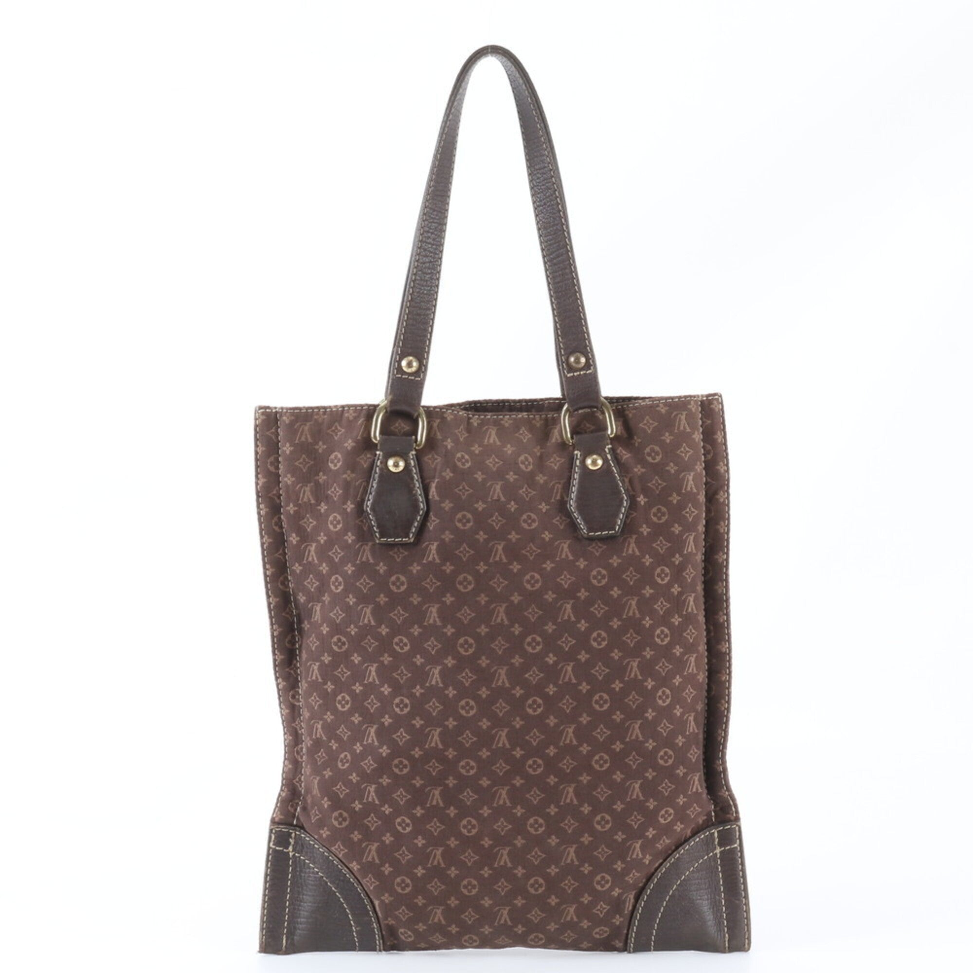 Louis Vuitton Monogram Mini Initials Ebene Leather Canvas Tote Bag (Pre-Owned)