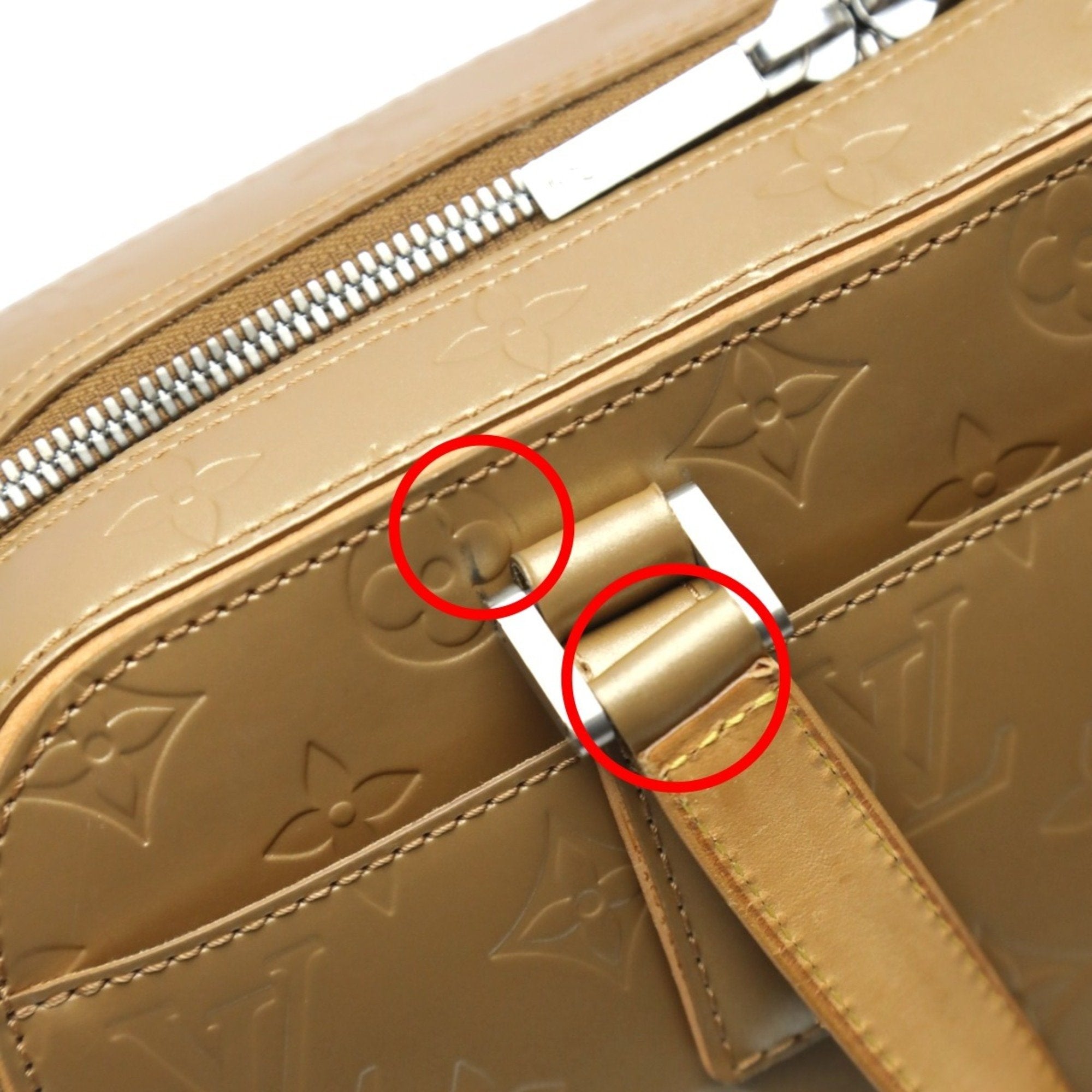 Louis Vuitton Gold Monogram Mat Handbag (Pre-Owned)