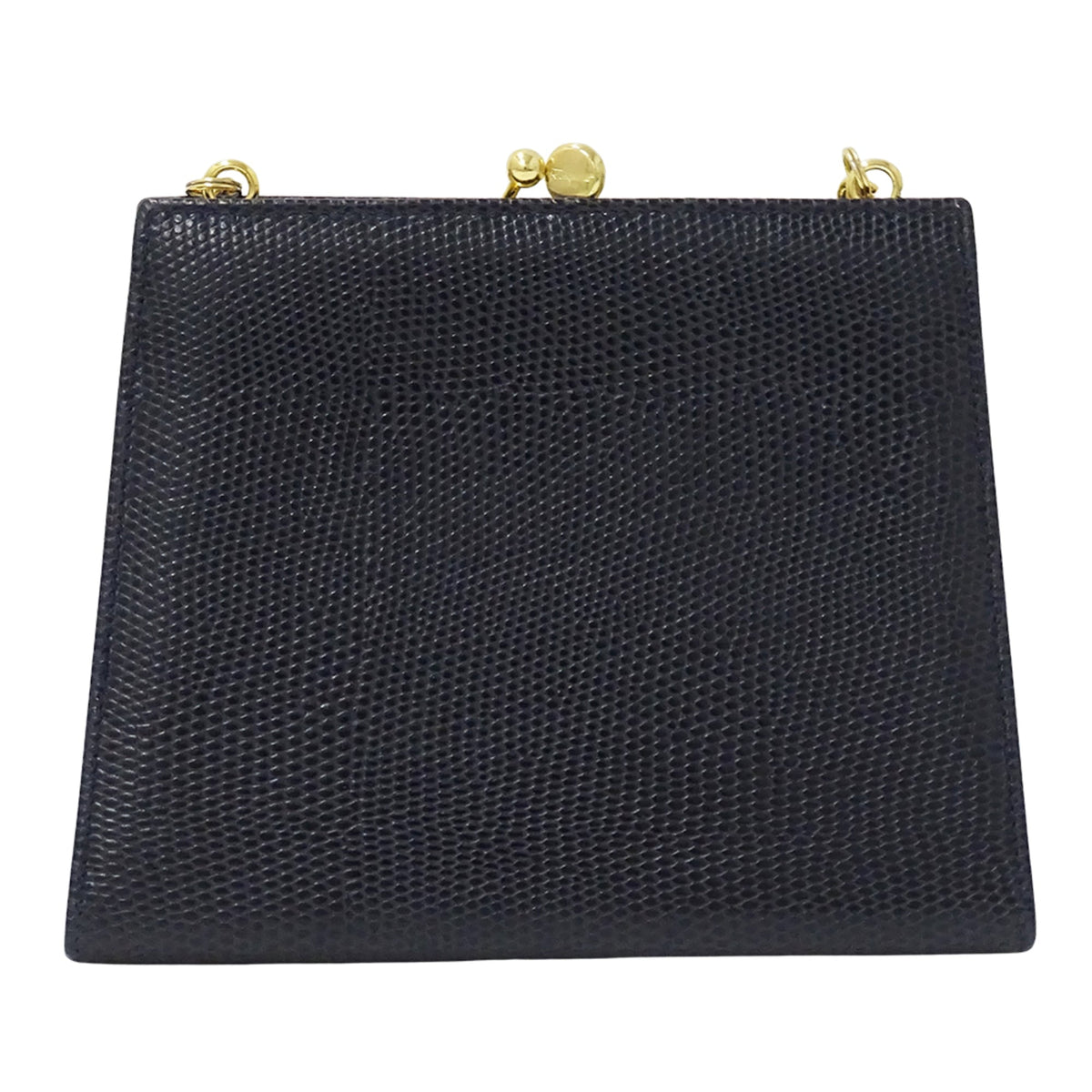 Salvatore Ferragamo Navy Leather Handbag Shoulder Bag (Pre-Owned)