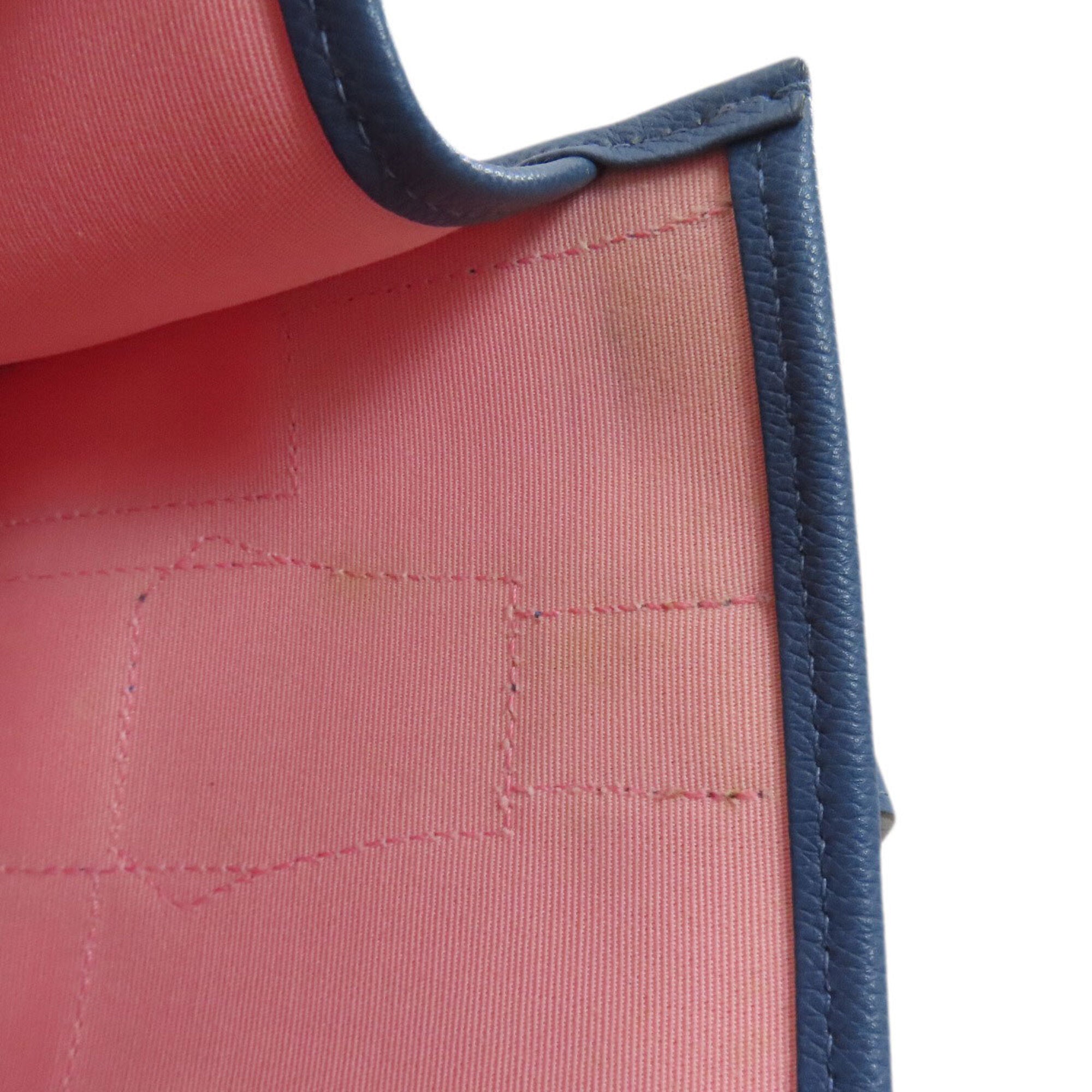 Hermes Blue Pink Toile H Tote Bag (Pre-Owned)