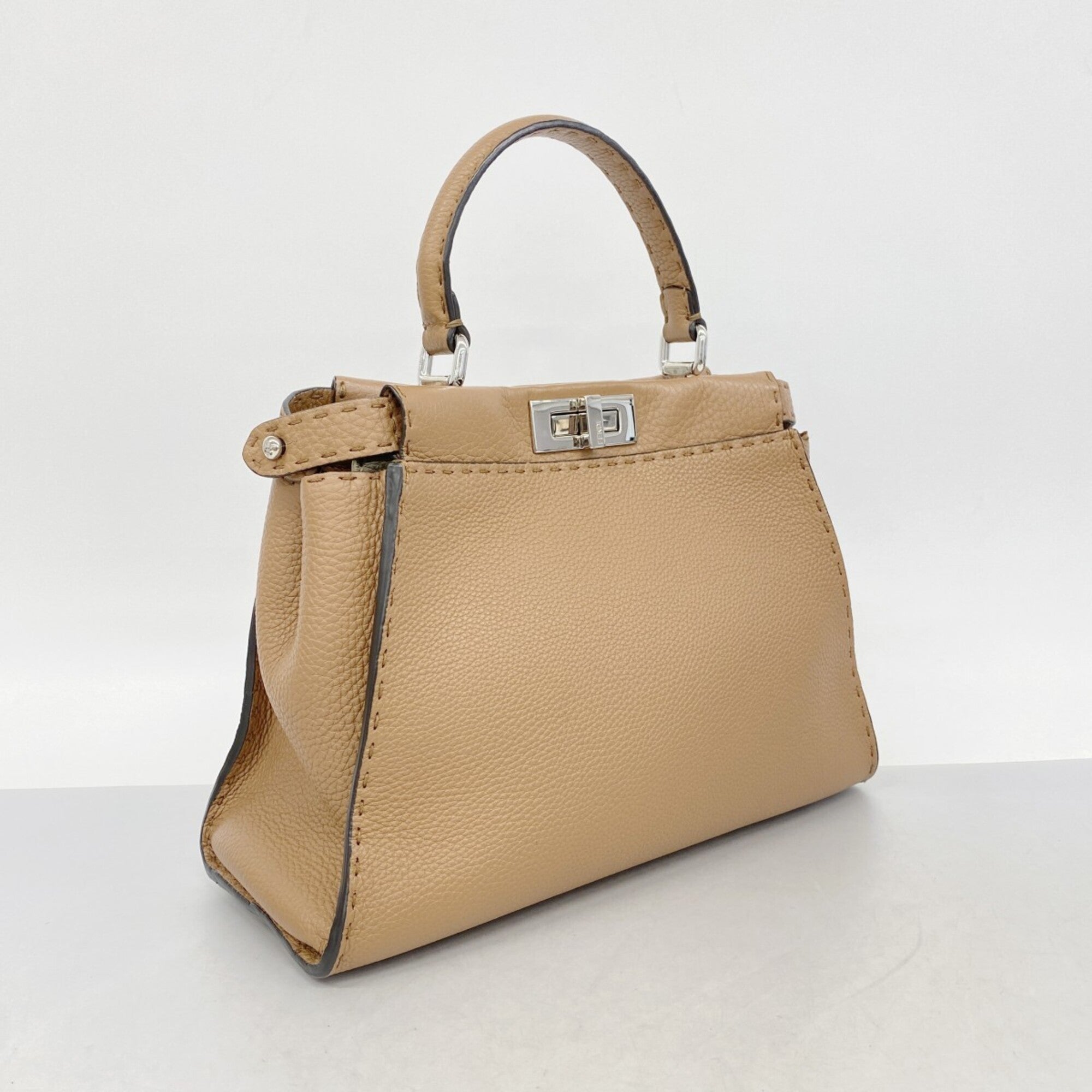 Fendi Brown Leather Handbag (Pre-Owned)