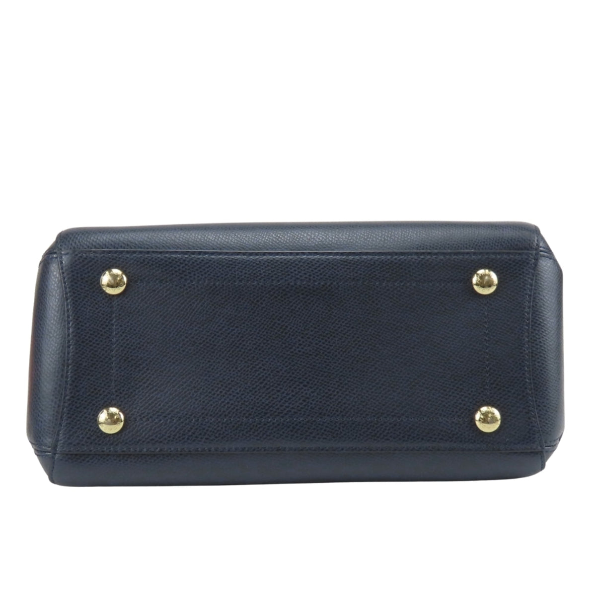 Coach Navy Leather Handbag (Pre-Owned)