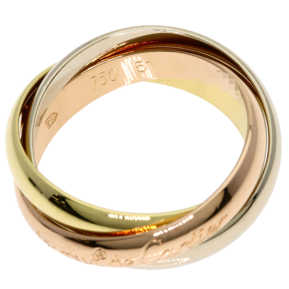 Cartier Yellow Gold (18K) Pink Gold (18K) White Gold (18K) Band Ring (Pre-Owned)