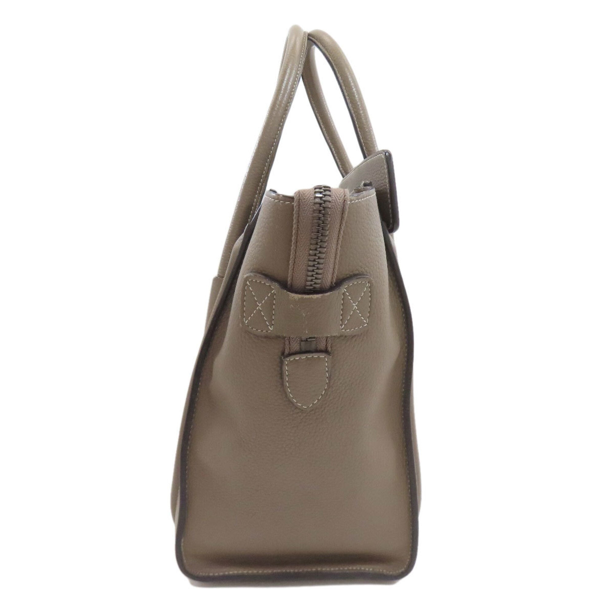 Celine Grayish Leather Handbag (Pre-Owned)