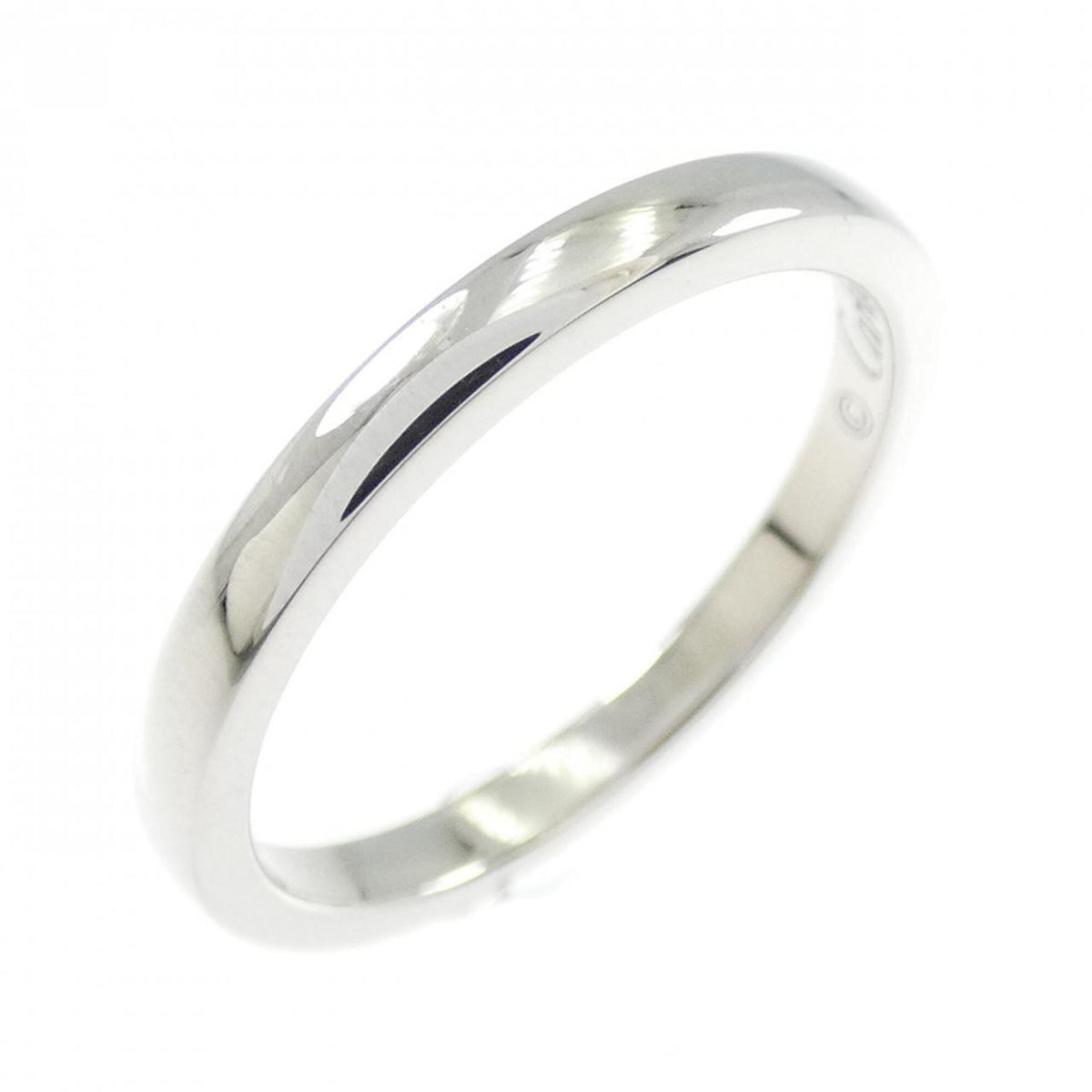 Cartier Platinum Platinum 950 Band Ring (Pre-Owned)