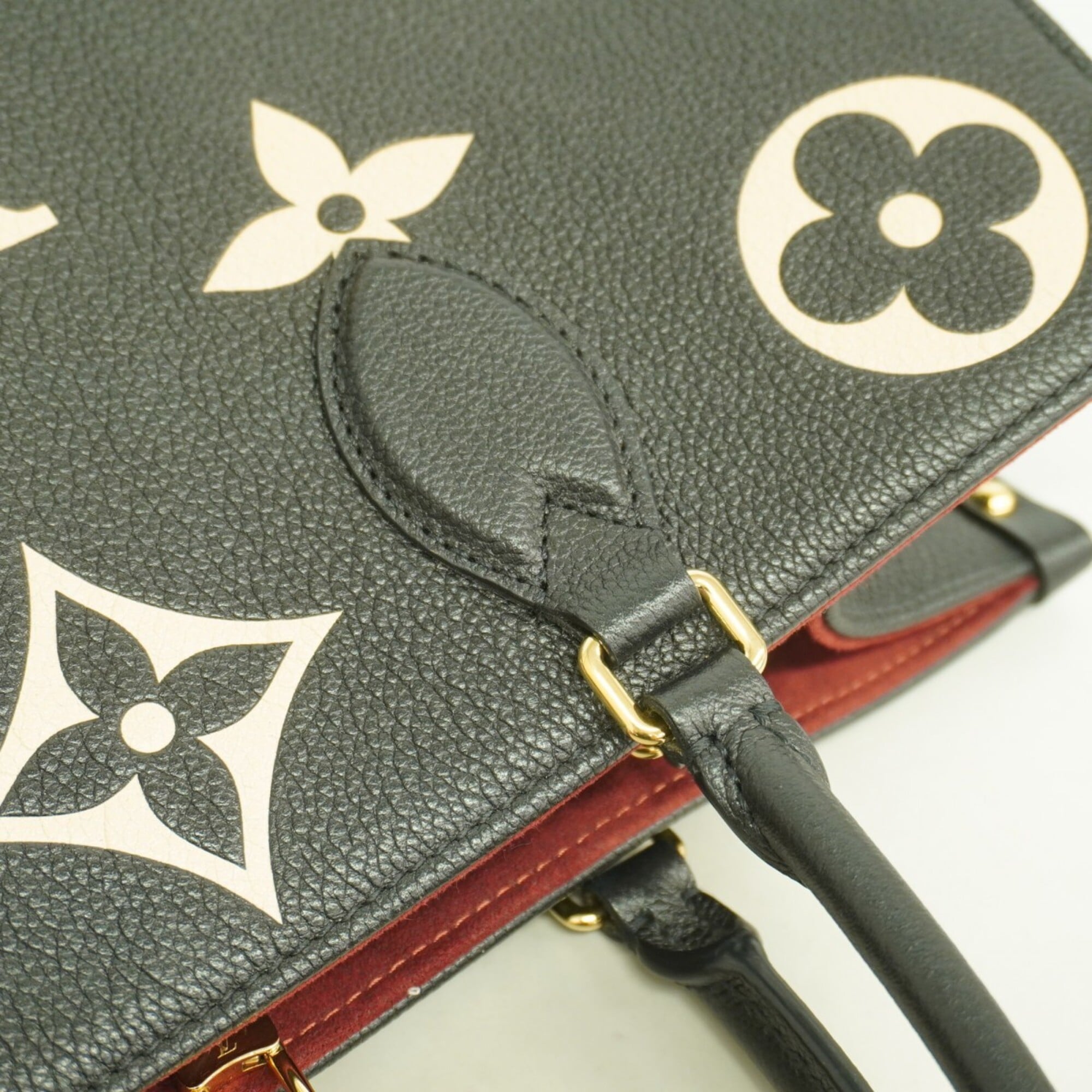 Louis Vuitton Beige Black Tote Bag (Pre-Owned)