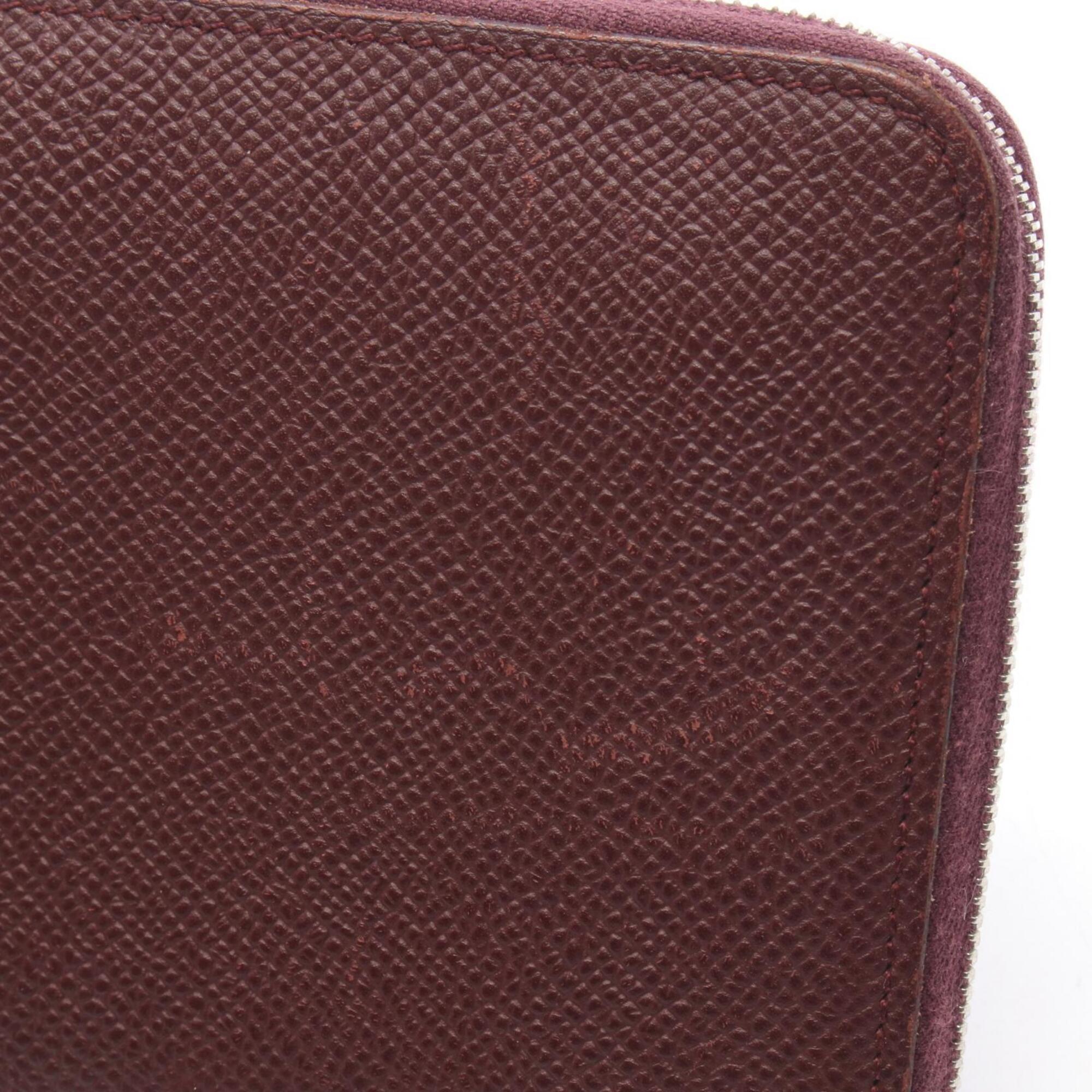 Hermes Bordeaux Epsom Leather Long Wallet (Bi-Fold) (Pre-Owned)