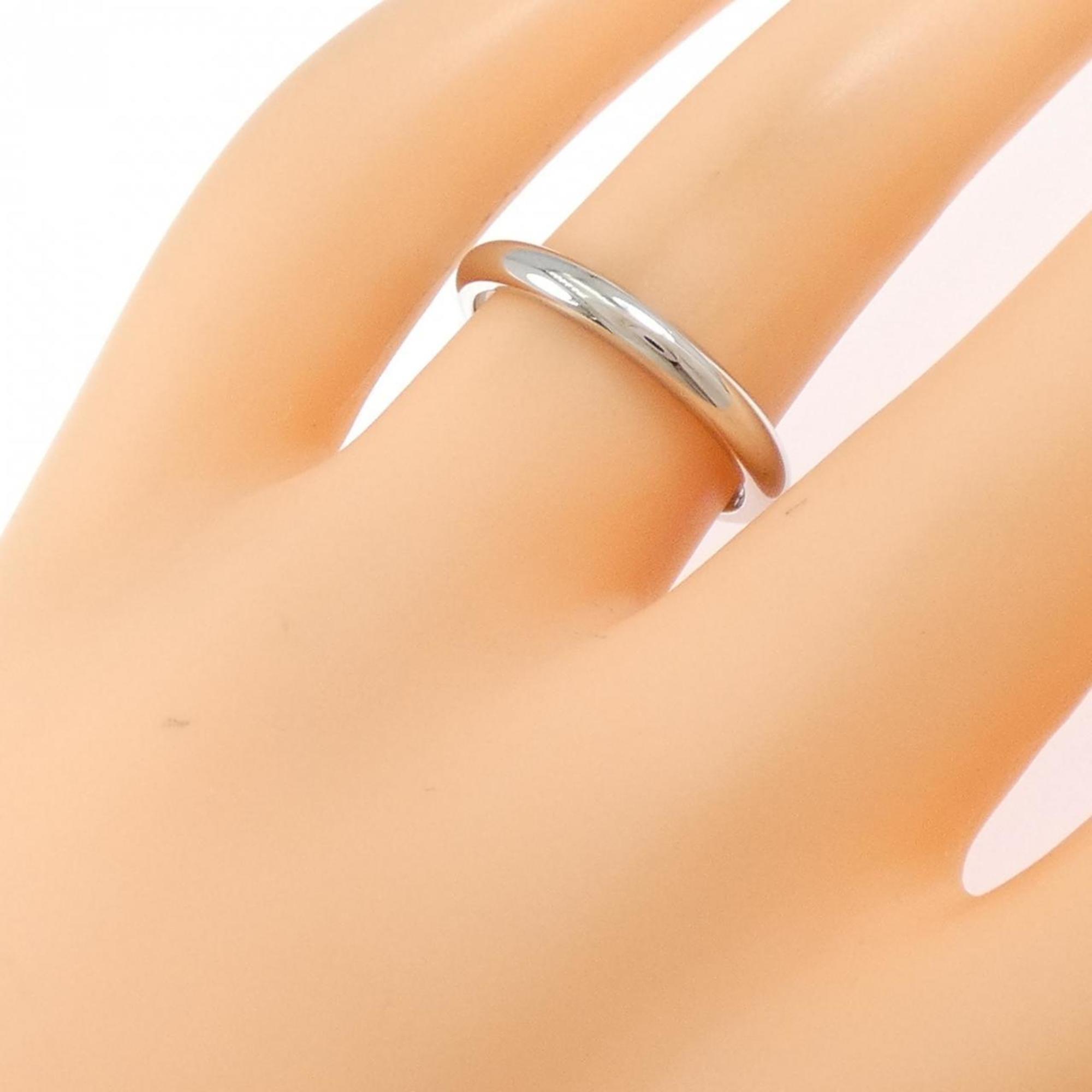 Bvlgari Silver Platinum 950 Band Ring (Pre-Owned)