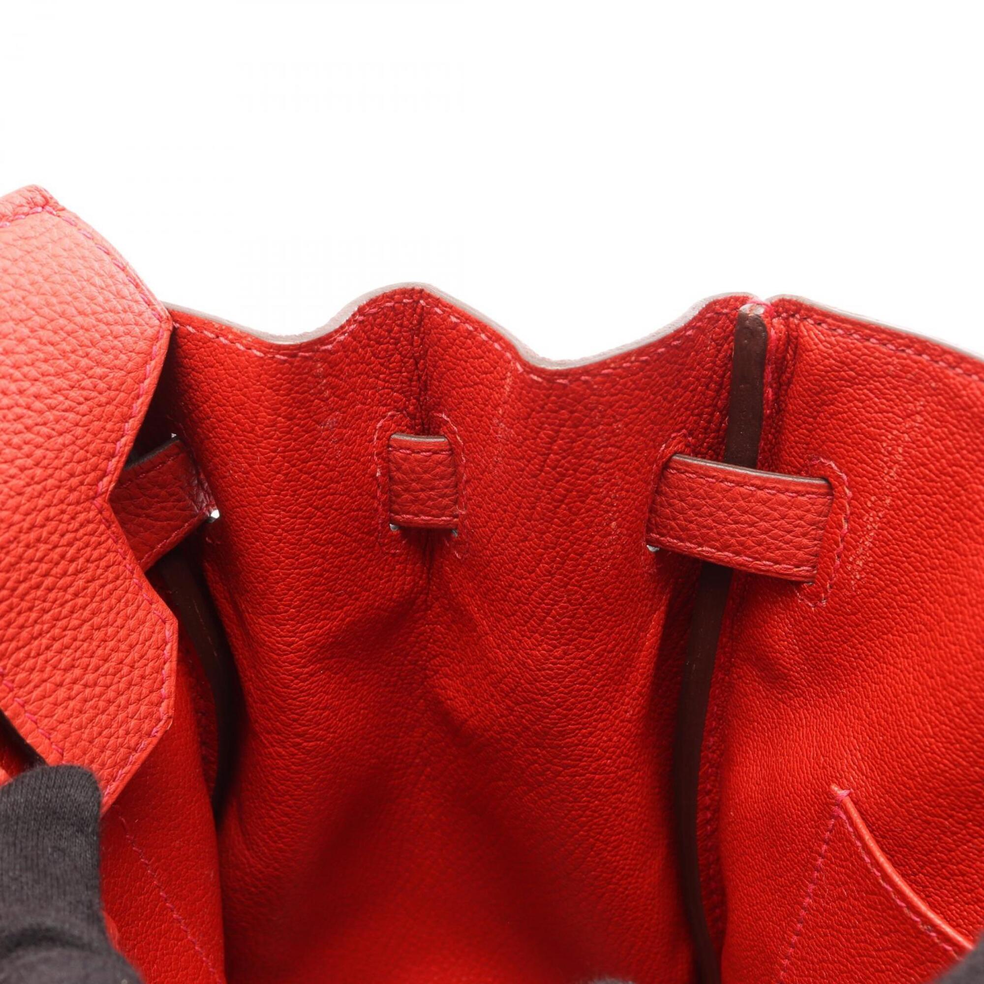 Hermes Red Color Togo Leather Handbag (Pre-Owned)