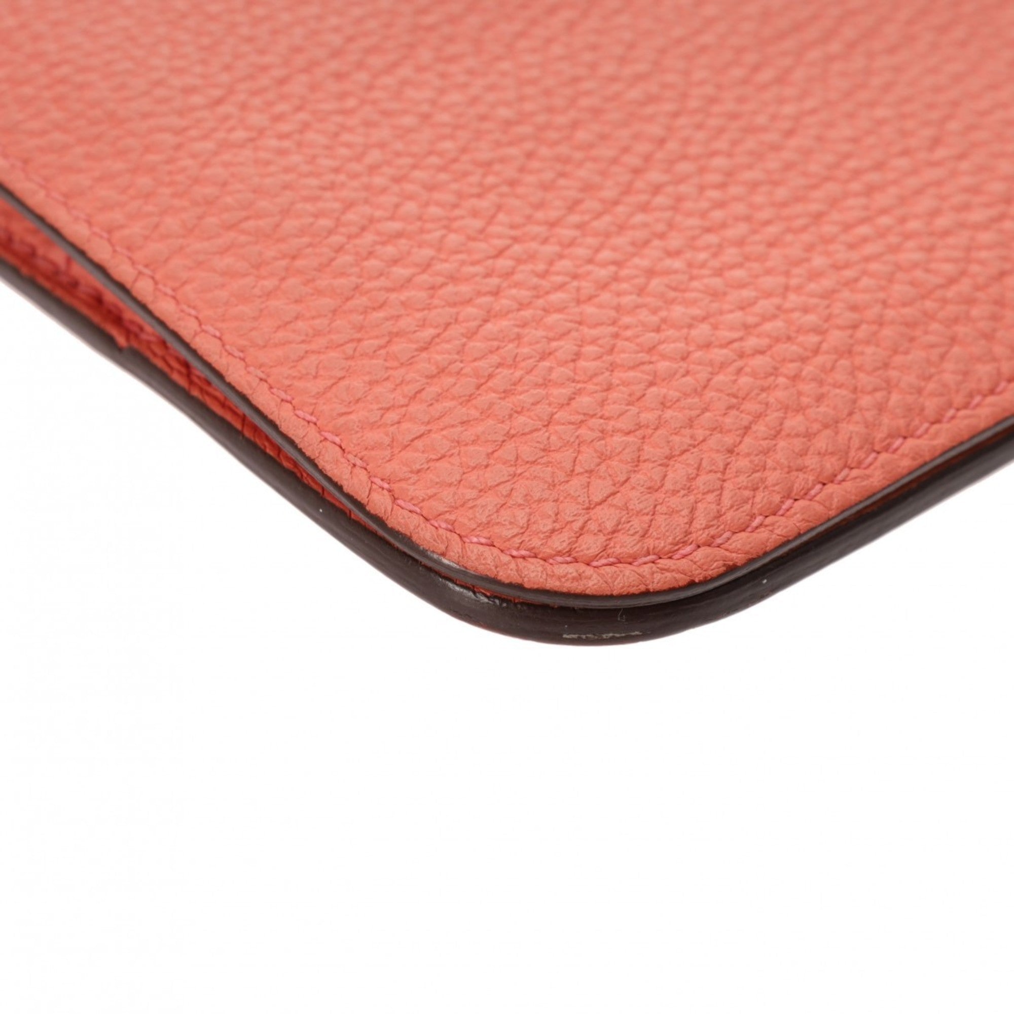 Hermes Dogon Rose Pink Togo Leather Long Bill Wallet (Bi-Fold) (Pre-Owned)