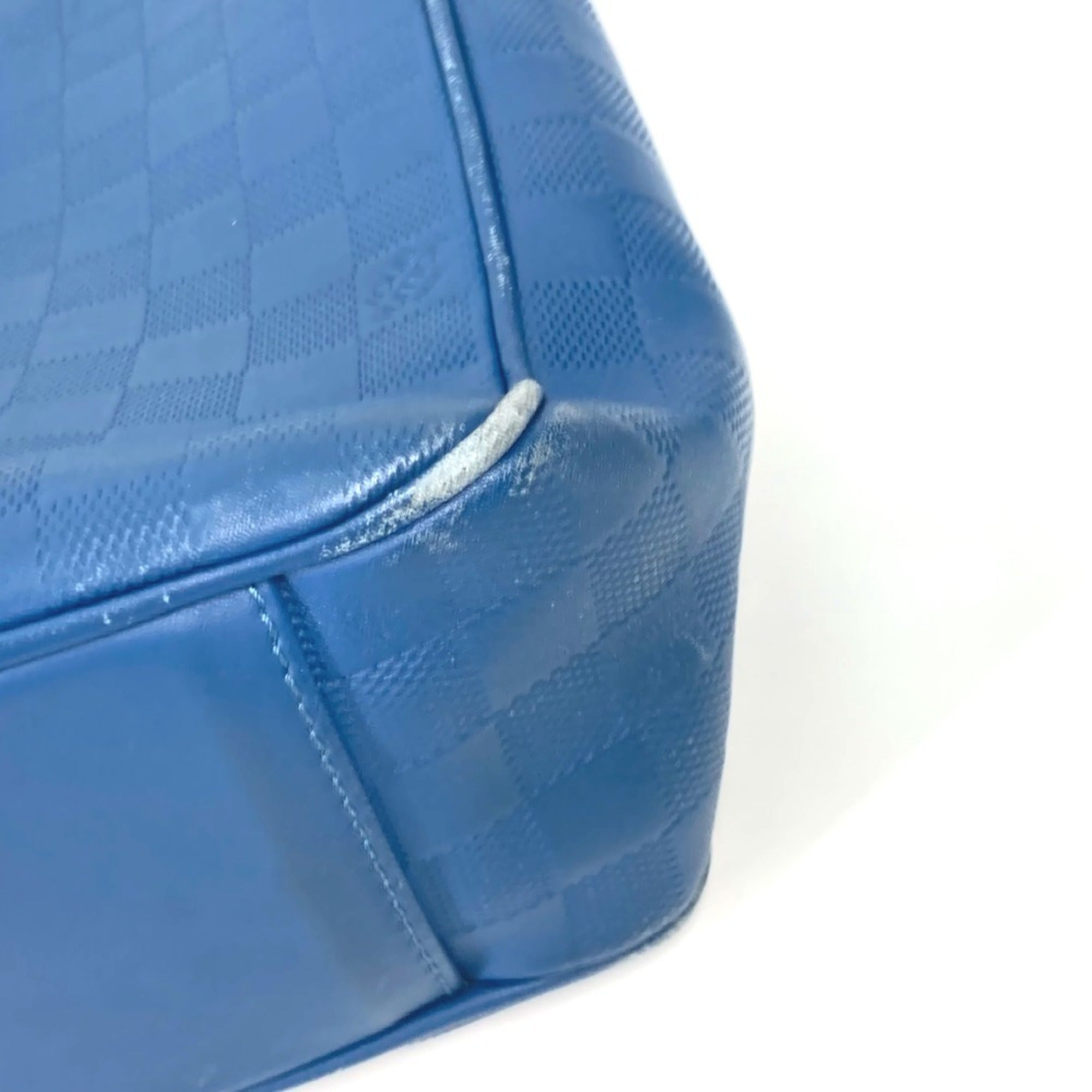 Louis Vuitton Blue Galle Damier Infini Shoulder Bag Tote Bag (Pre-Owned)