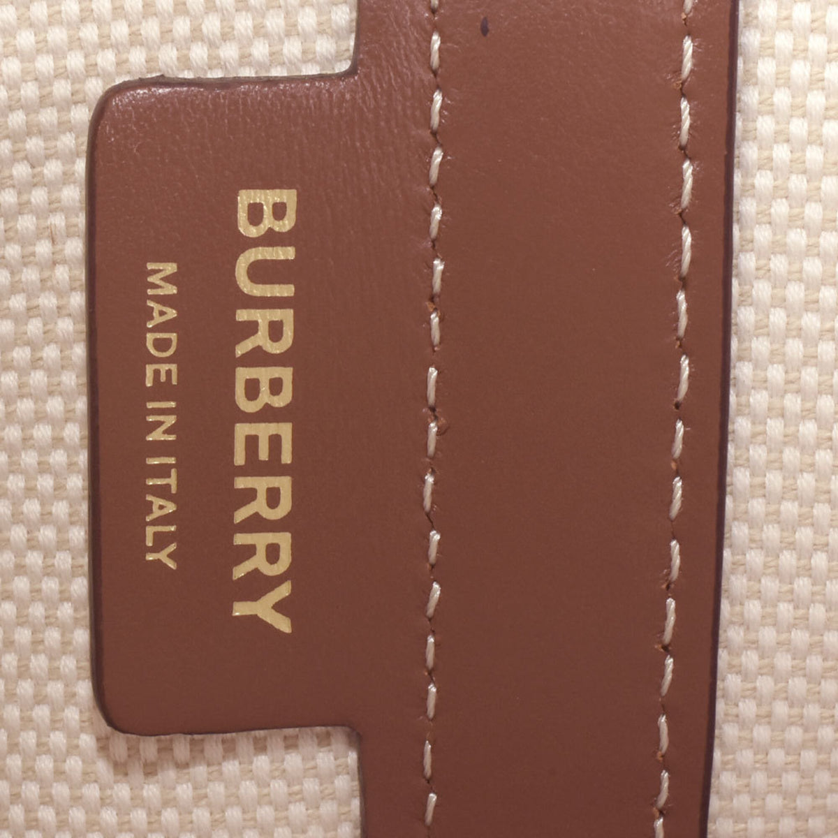 Burberry Brown Canvas Leather Shoulder Bag (Pre-Owned)