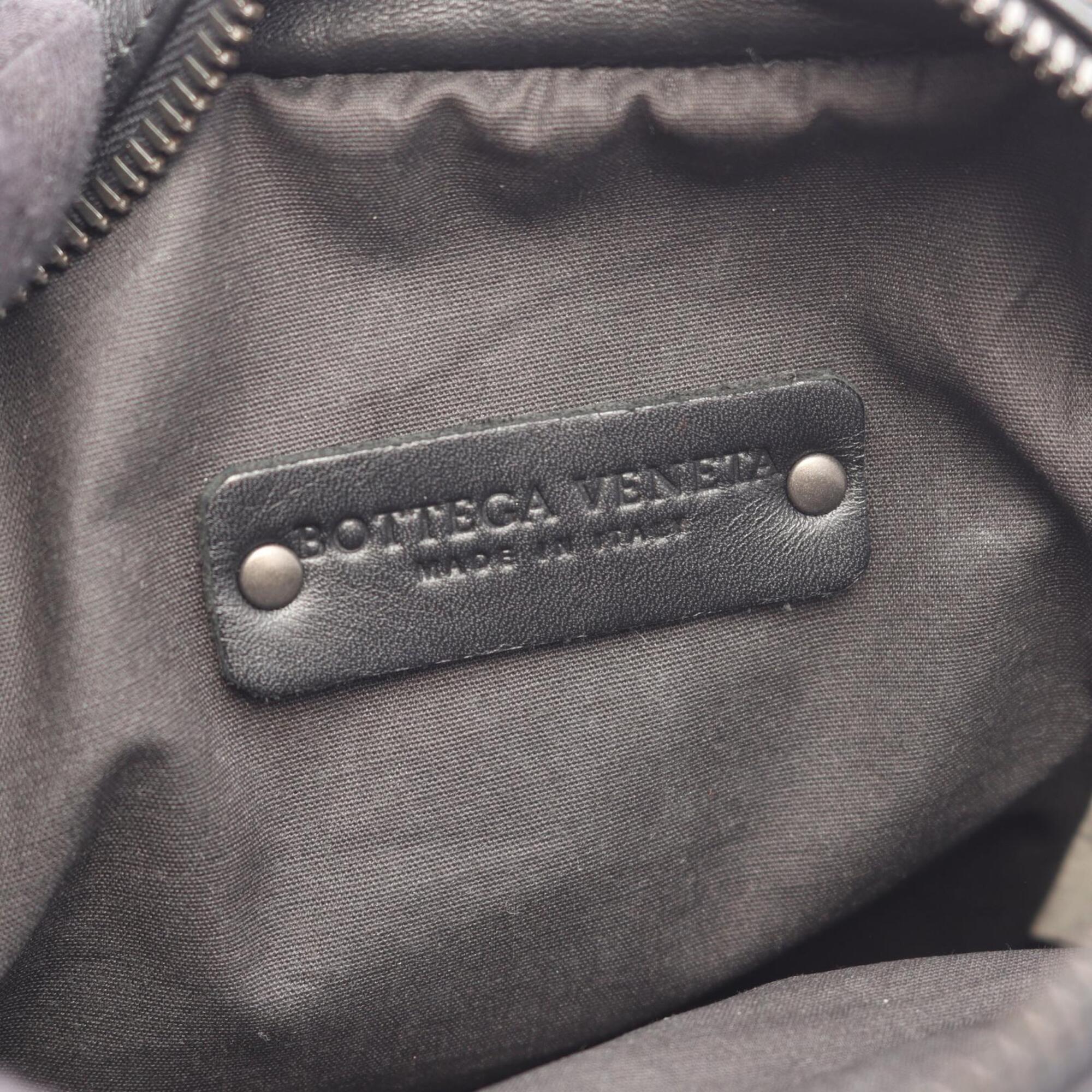 Bottega Veneta Black Intrecciato Handbag Shoulder Bag (Pre-Owned)
