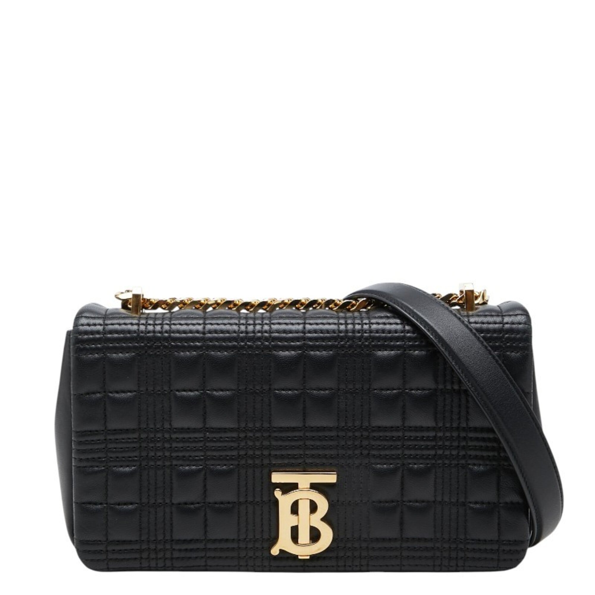 Burberry Black Leather Shoulder Bag (Pre-Owned)