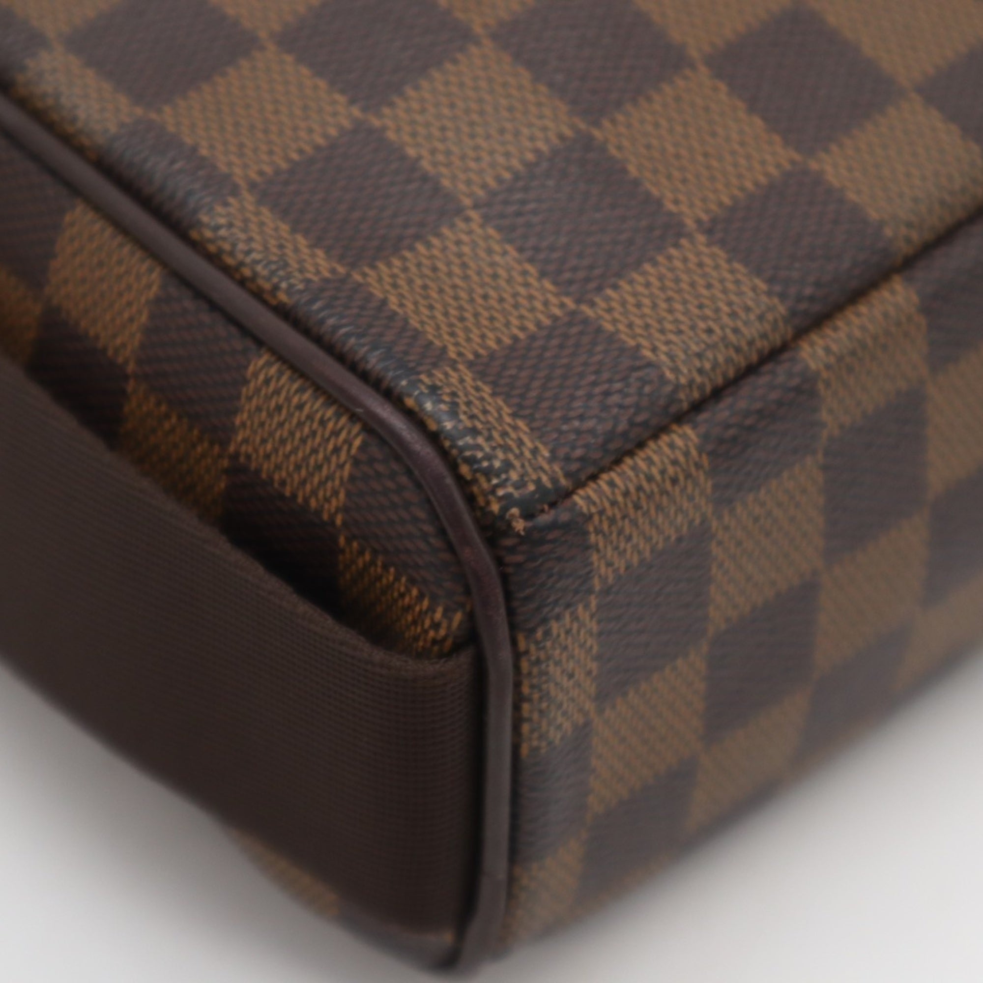Louis Vuitton Damier Brown Coated Canvas Leather Shoulder Bag (Pre-Owned)