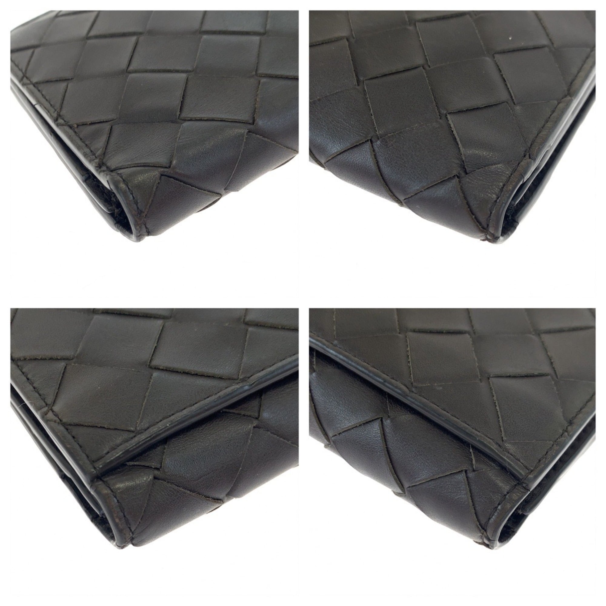 Bottega Veneta Brown Leather Long Wallet (Bi-Fold) (Pre-Owned)